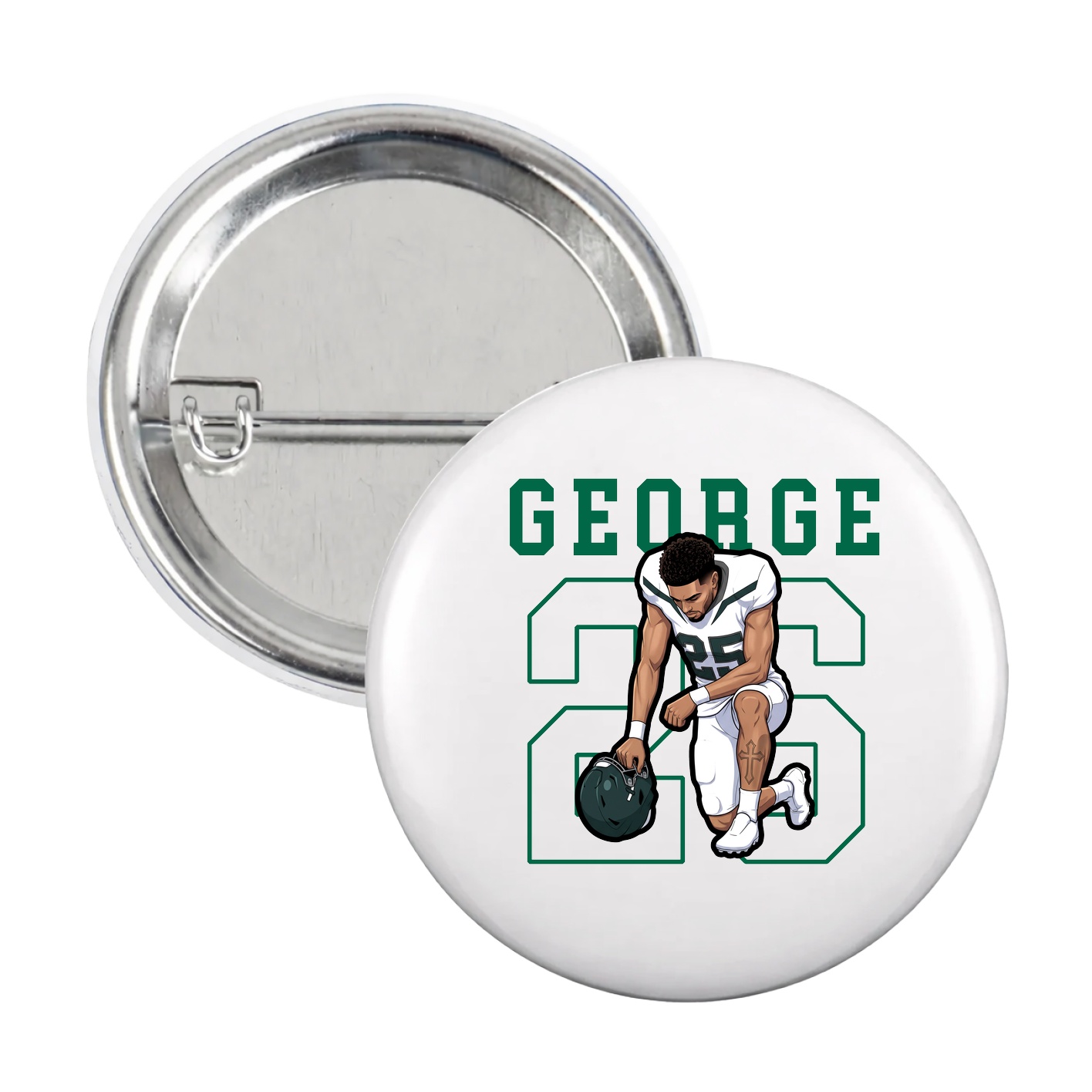 Game Day Button — Shirsey in White