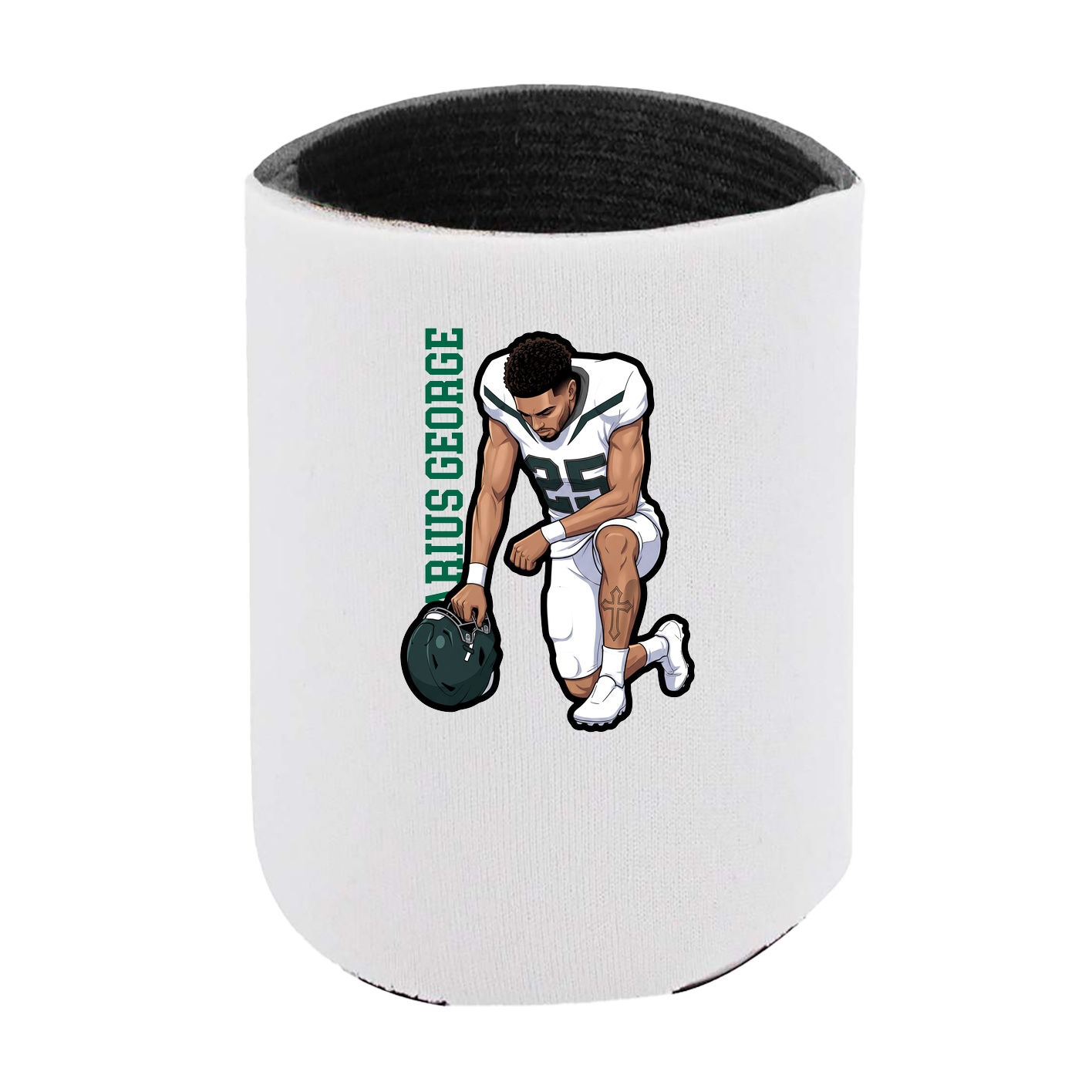 Can Holder — Name Vertical in White