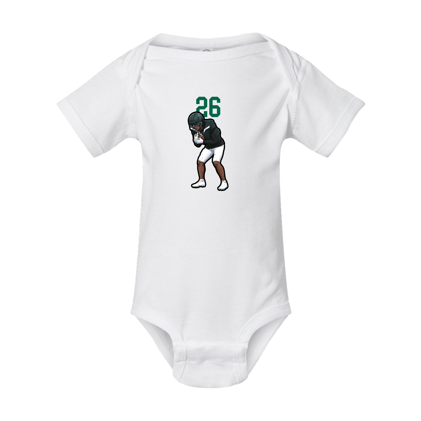 Baby Onesie — Number Top in White