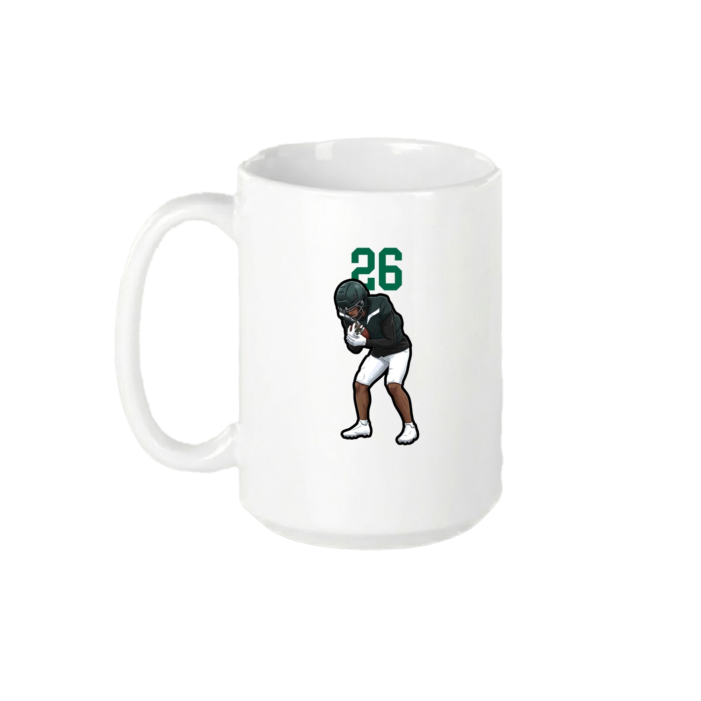 15oz Coffee Mug — Number Top in White