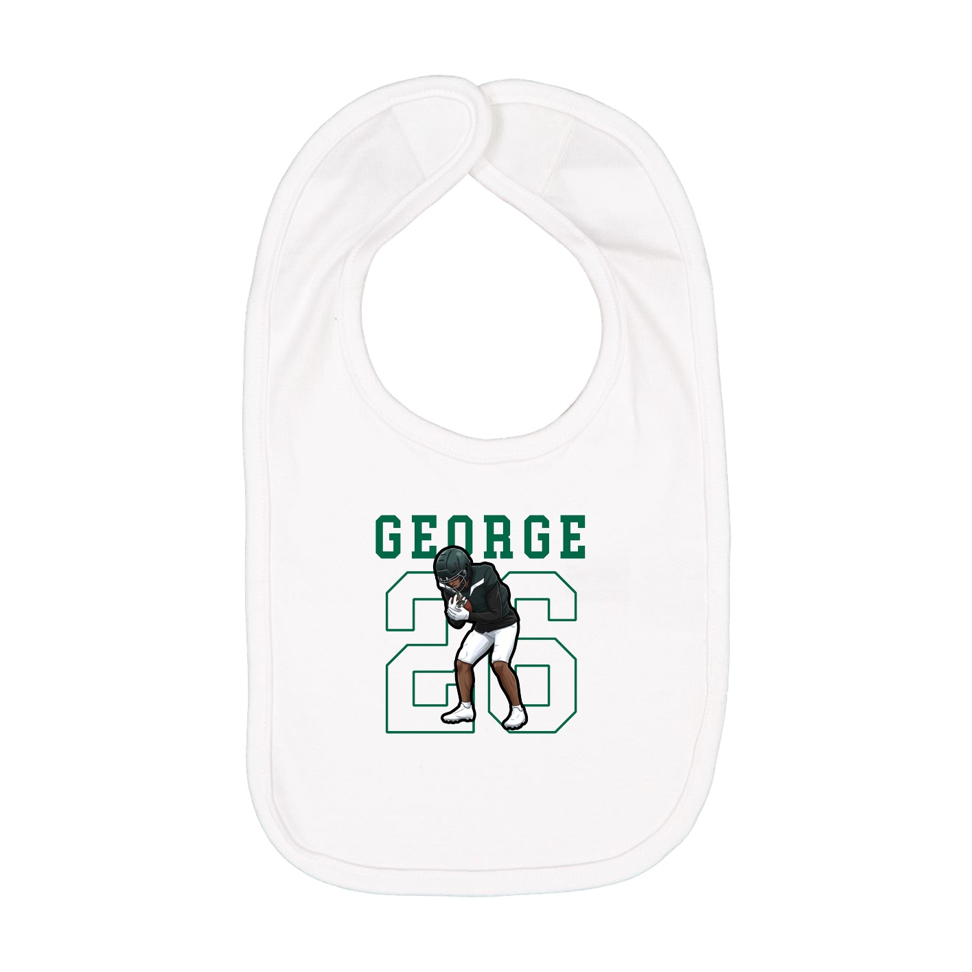 Infant Bib — Shirsey in White
