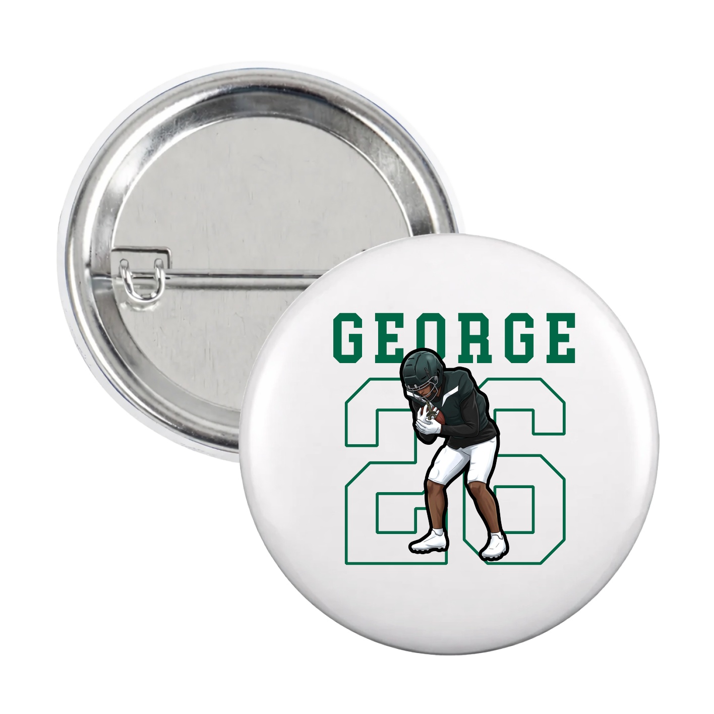 Game Day Button — Shirsey in White