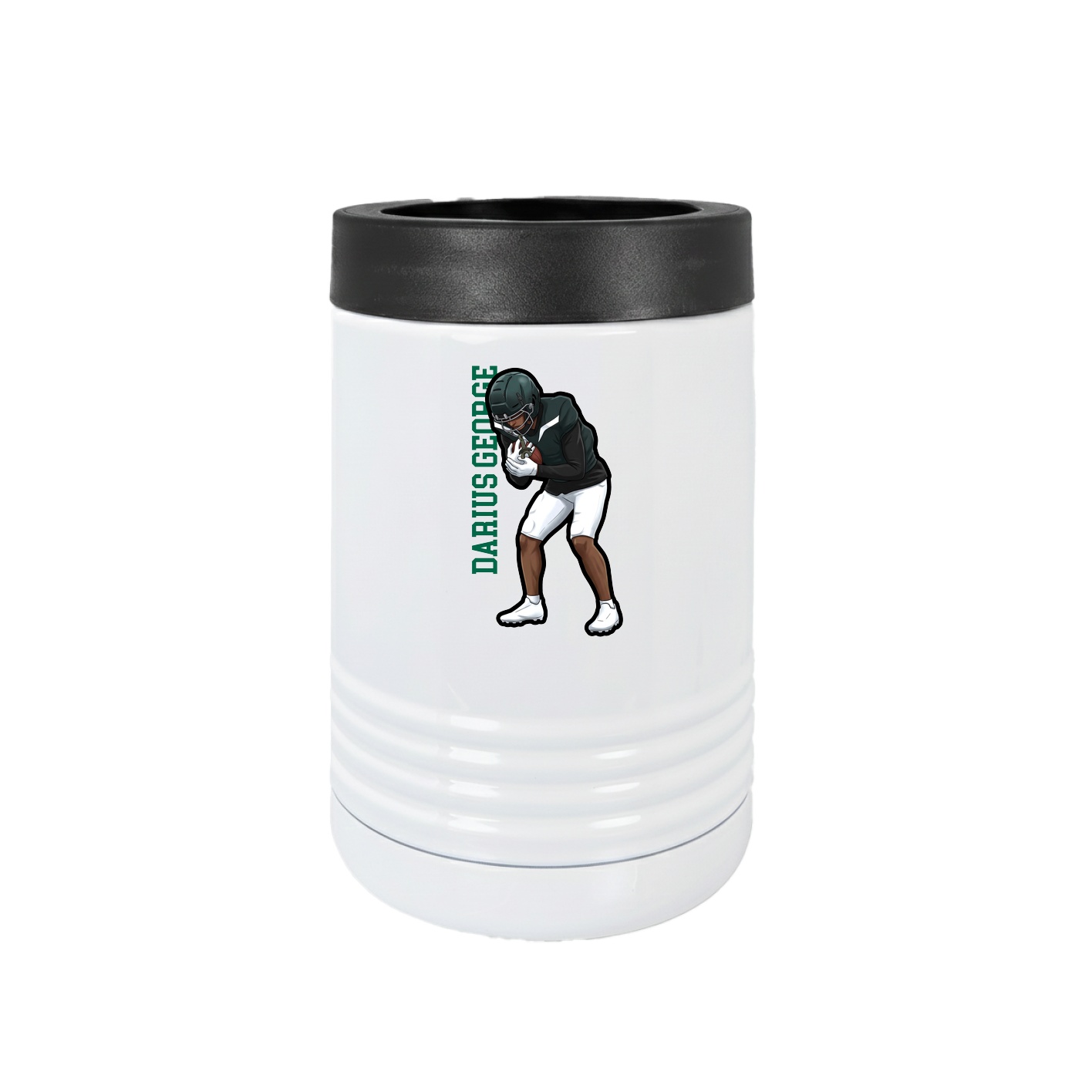 Beverage Holder — Name Vertical in White