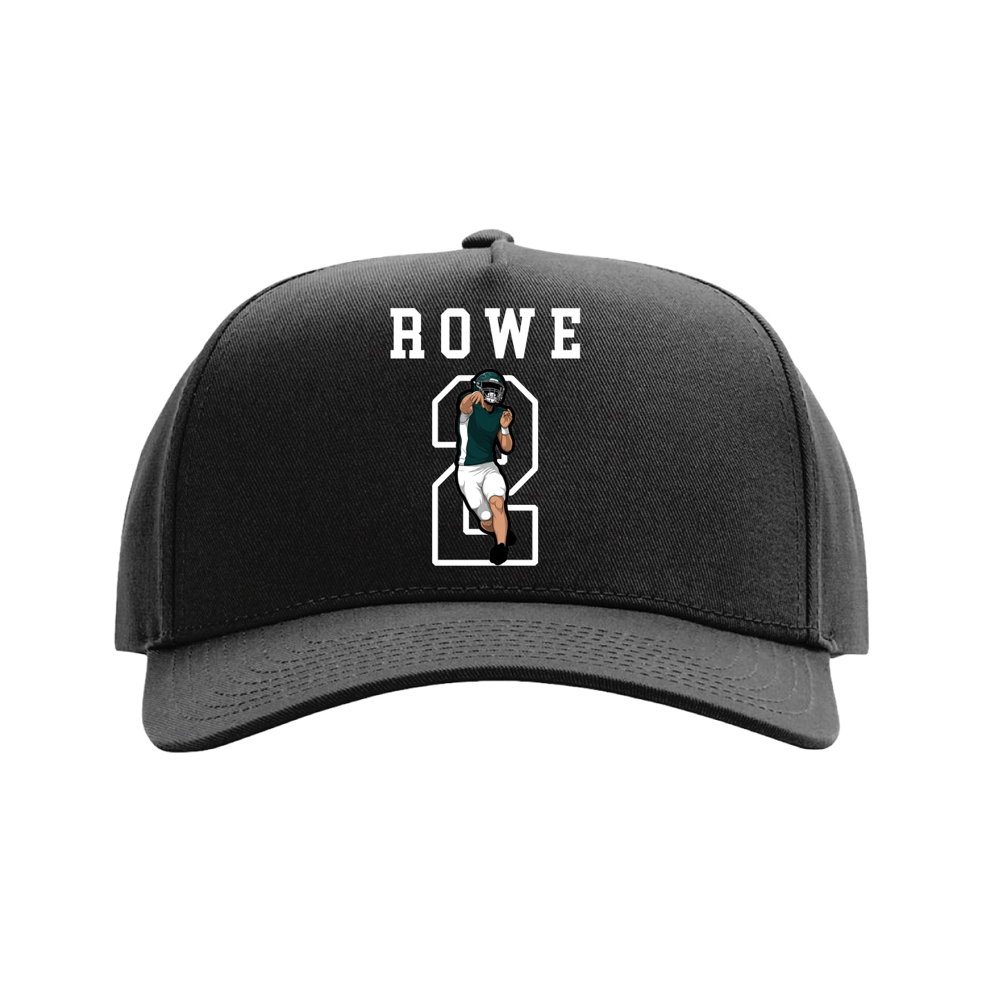 Full Fabric Five-Panel Champ Cap — Shirsey in Black