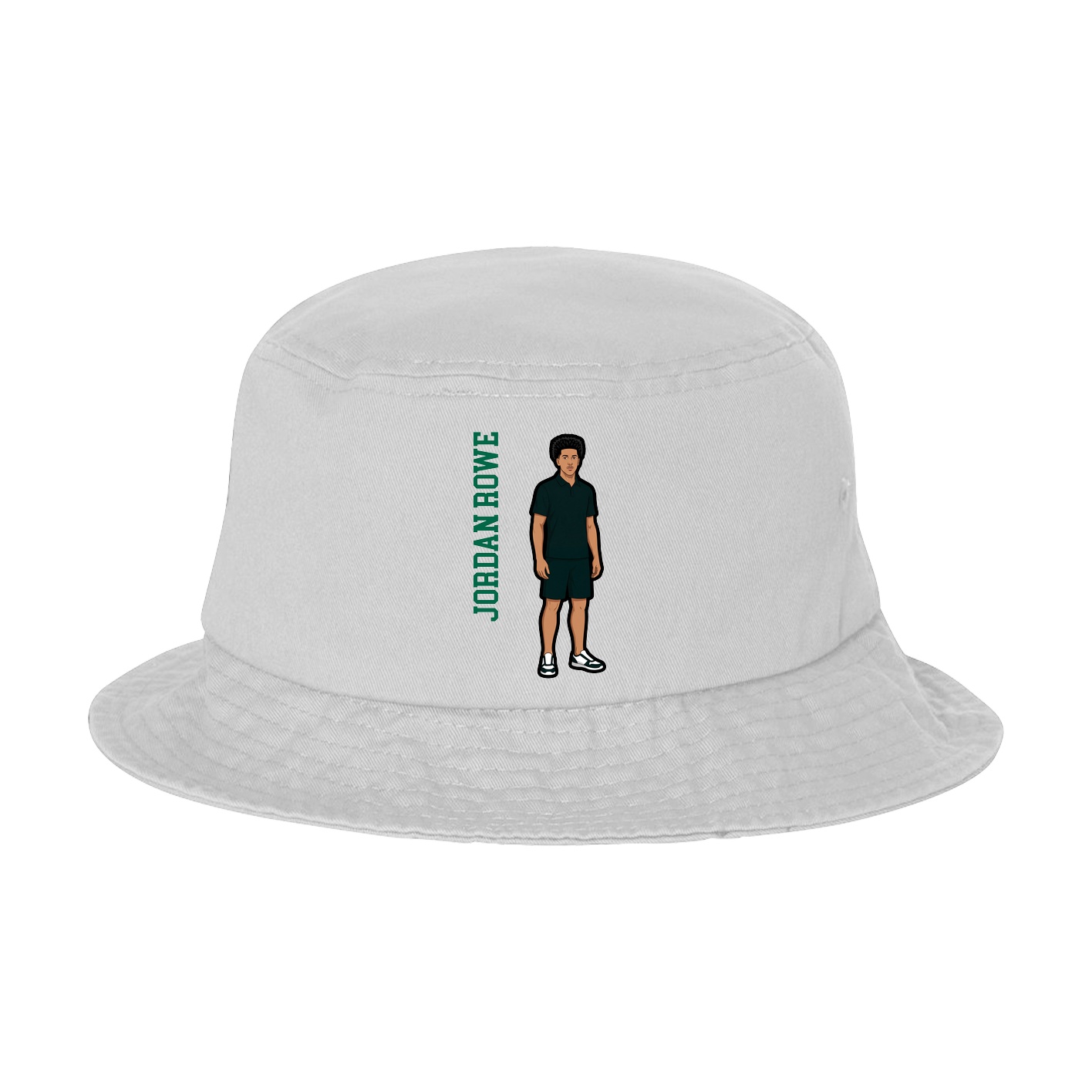 Bucket Cap — Name Vertical in White