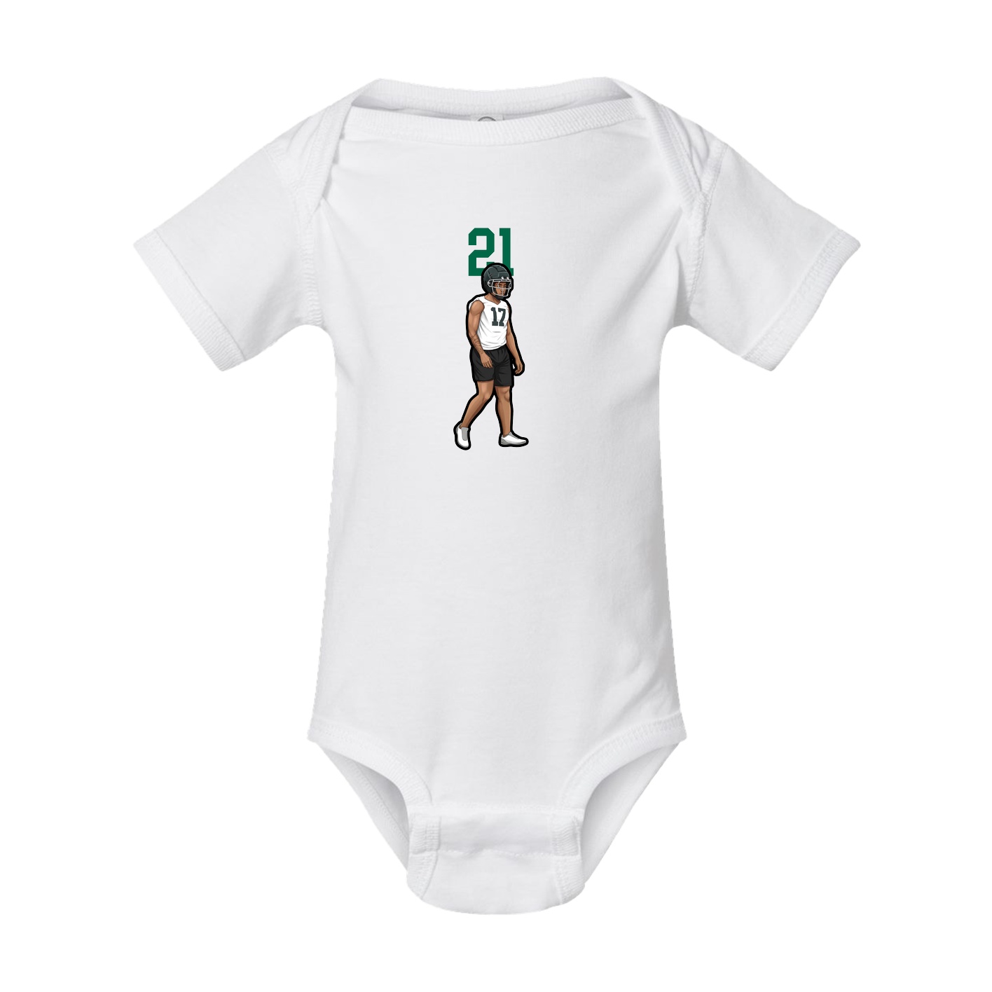 Baby Onesie — Number Top in White