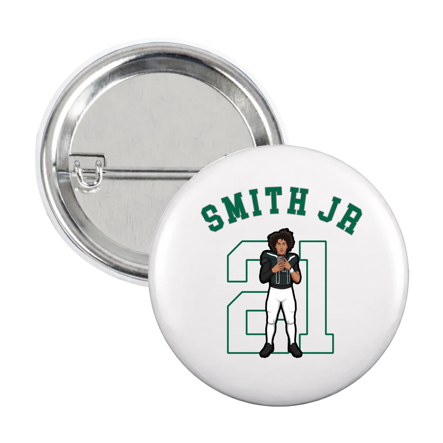 Game Day Button — Shirsey Arch in White