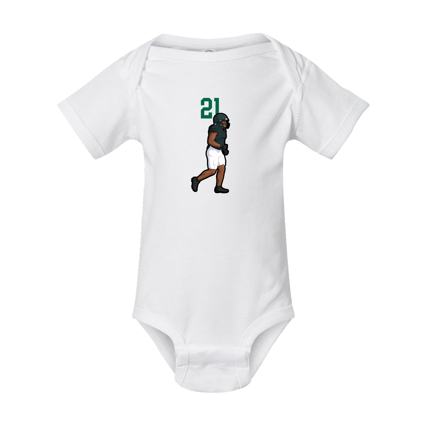 Baby Onesie — Number Top in White