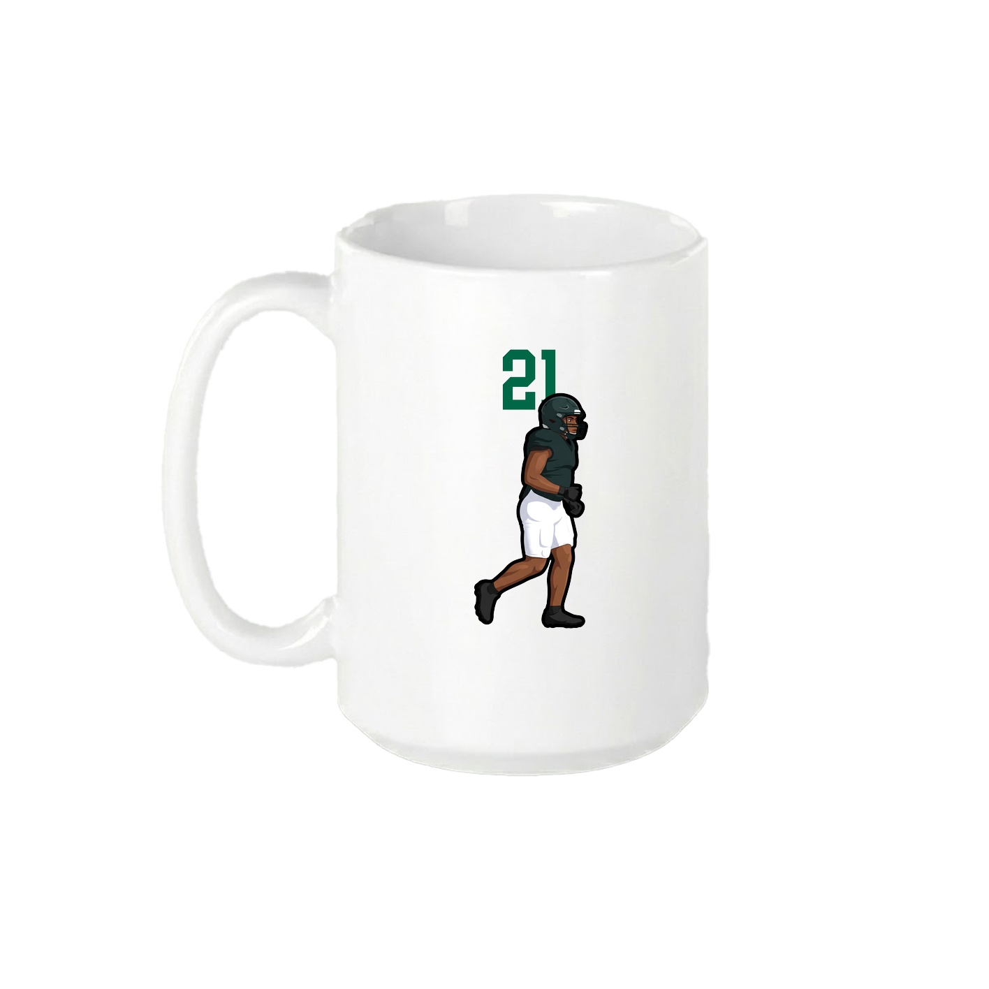 15oz Coffee Mug — Number Top in White