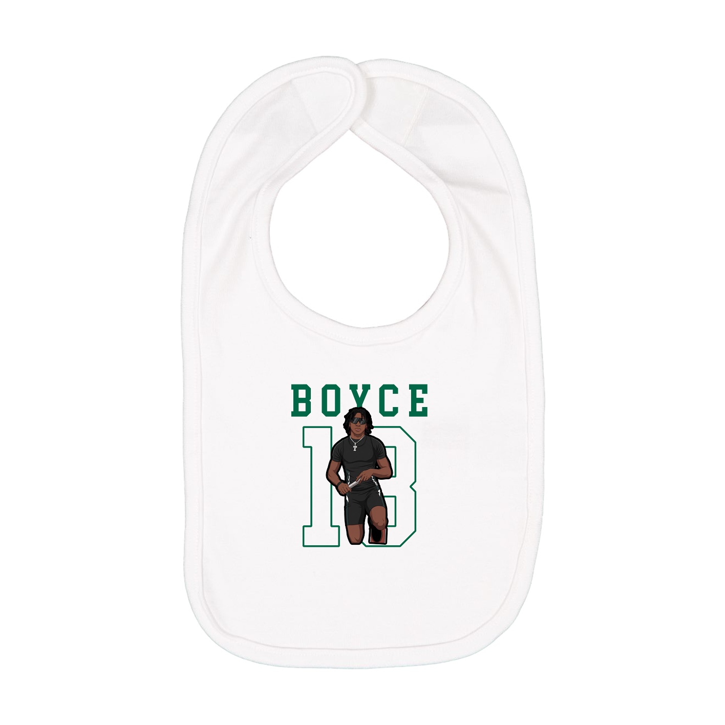 Infant Bib — Shirsey in White