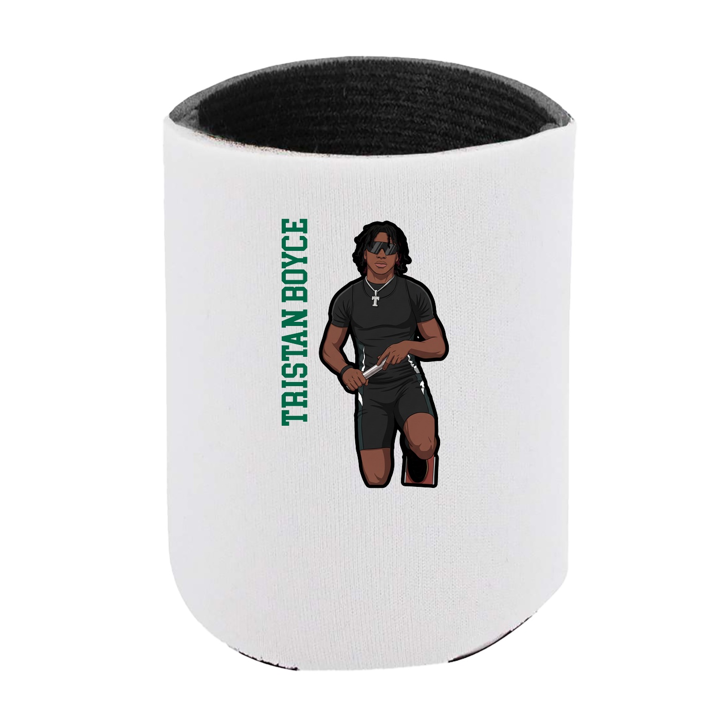 Can Holder — Name Vertical in White