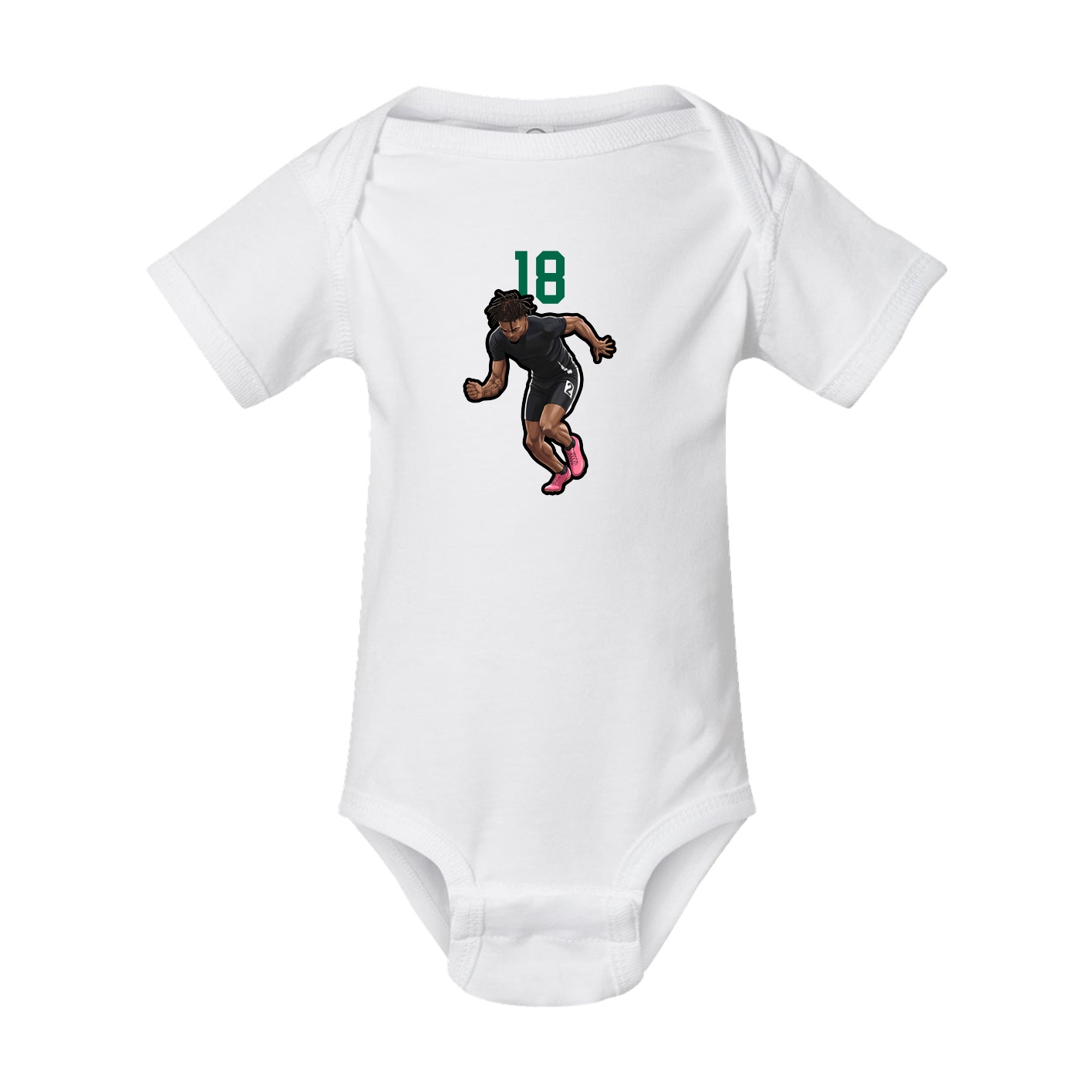 Baby Onesie — Number Top in White