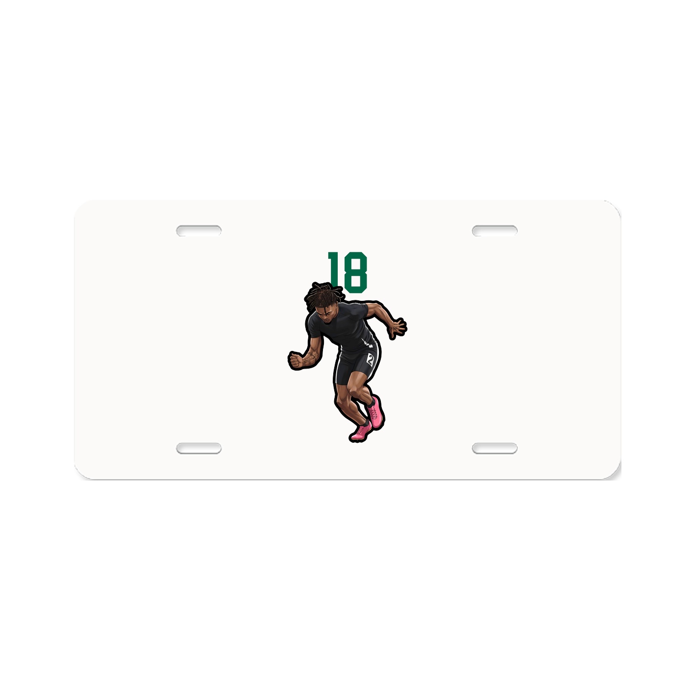 License Plate — Number Top in Classic