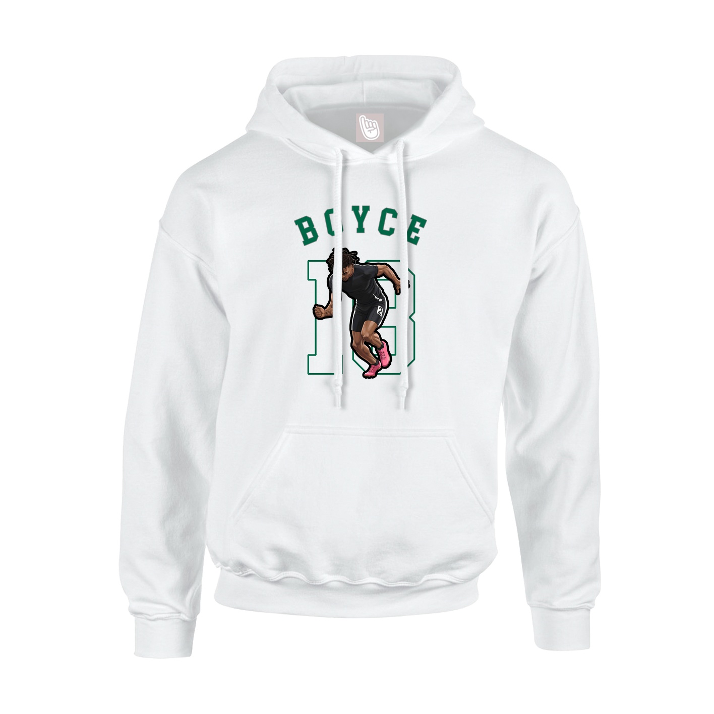 Youth Hoodie — Shirsey Arch in White