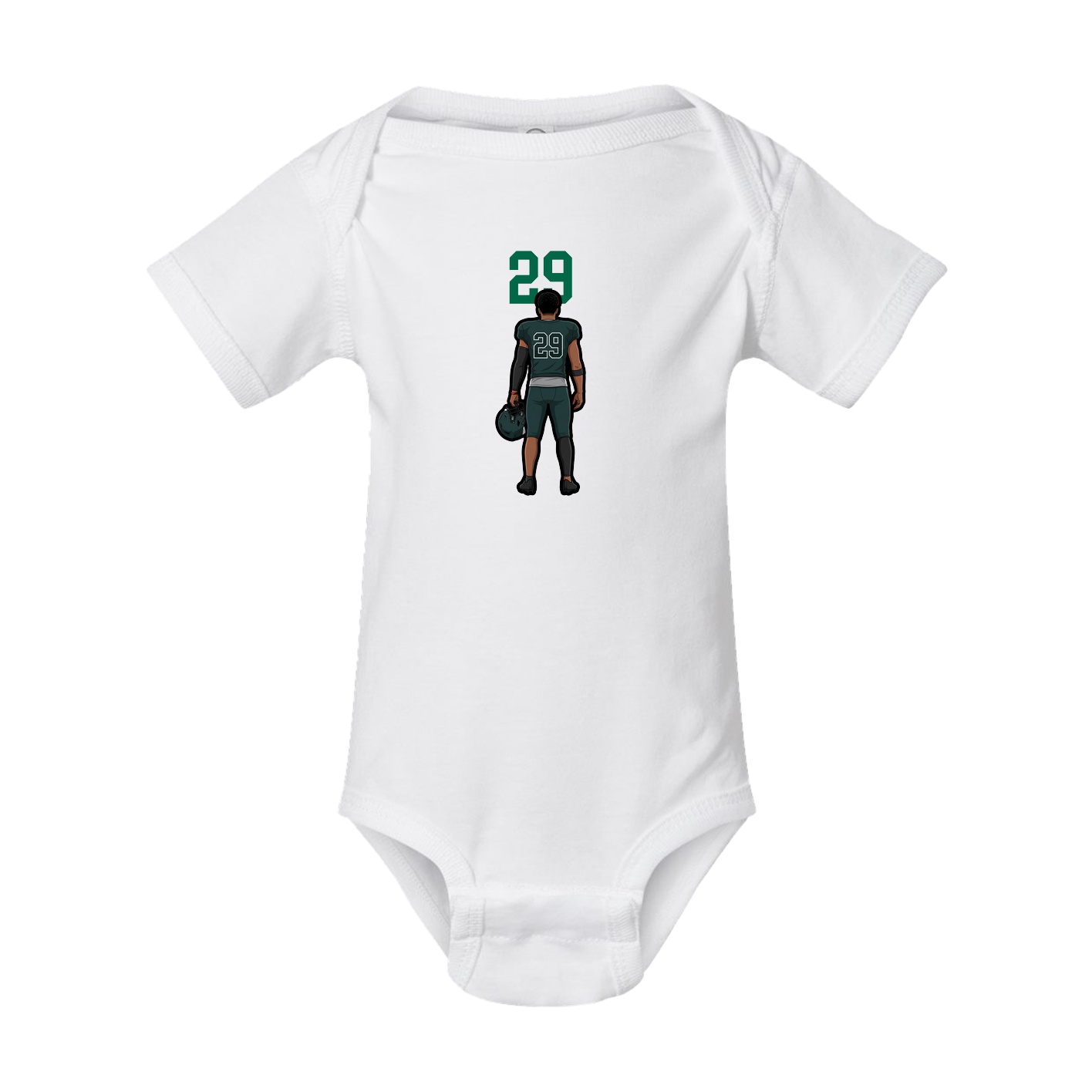 Baby Onesie — Number Top in White