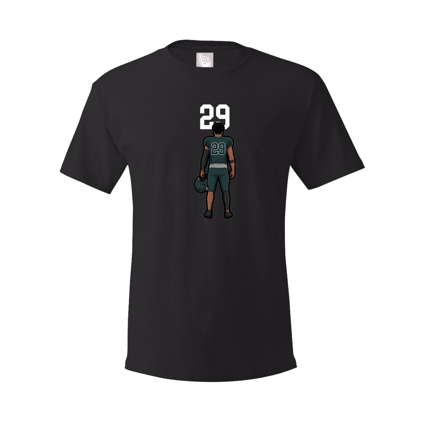 Youth Tee — Number Top in Black
