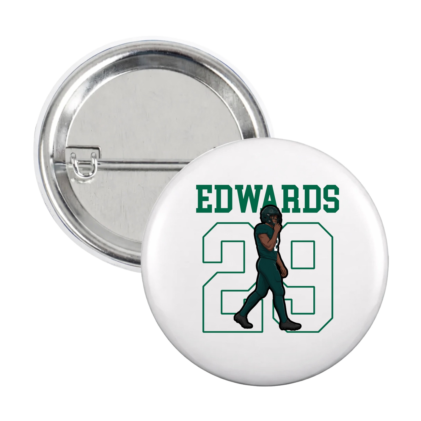 Game Day Button — Shirsey in White
