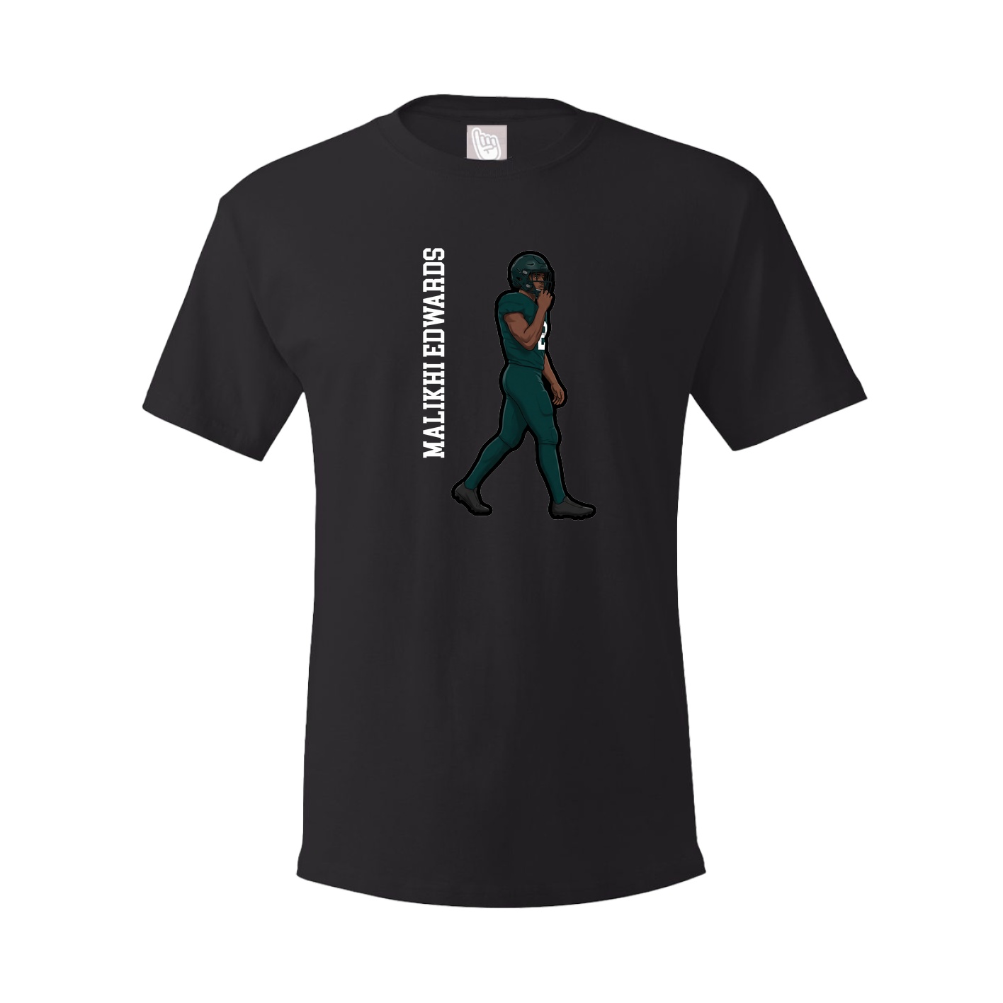 Tee — Name Vertical in Black