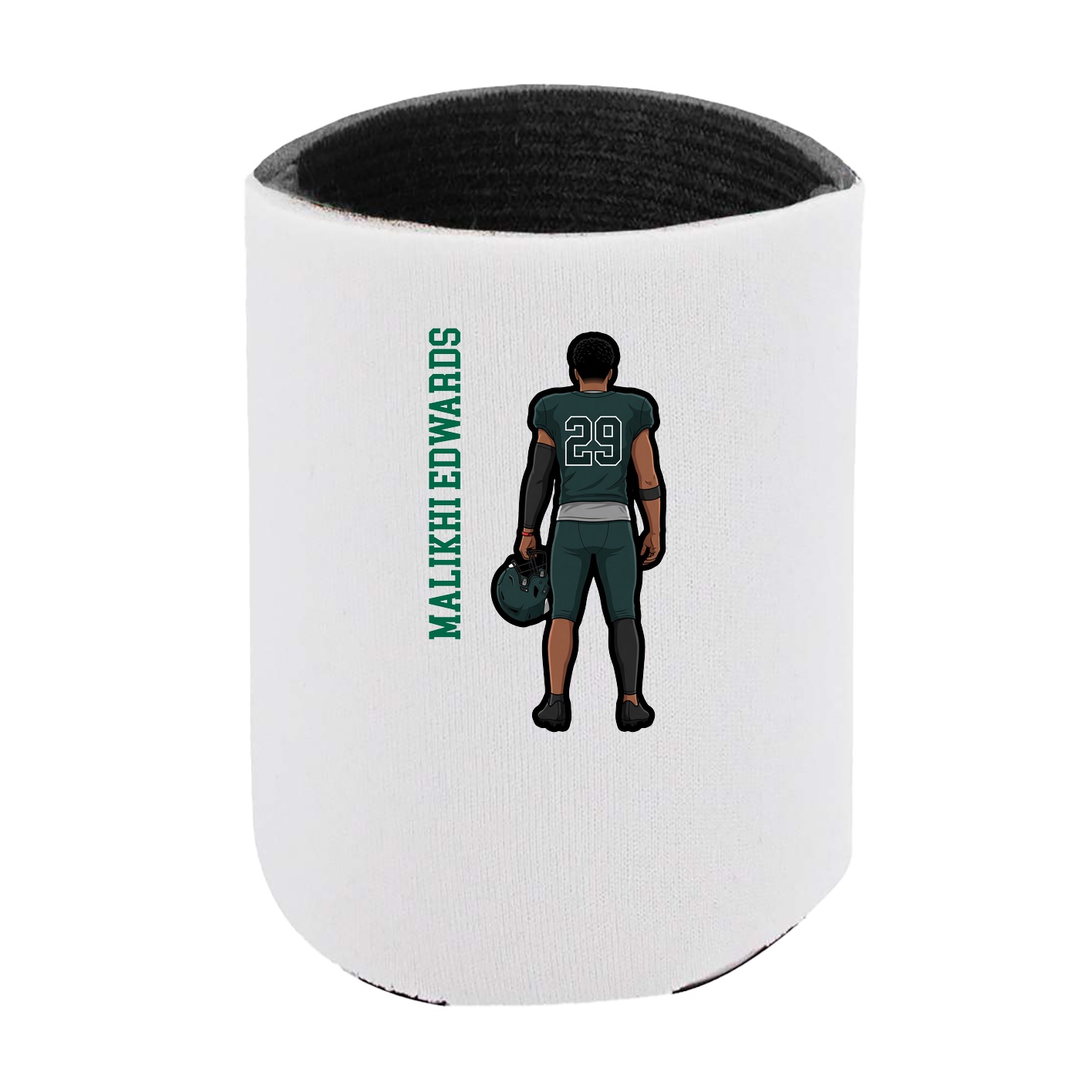 Can Holder — Name Vertical in White