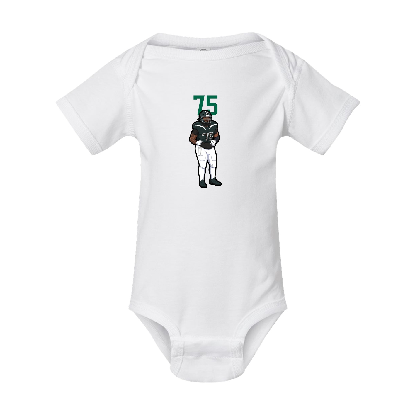 Baby Onesie — Number Top in White