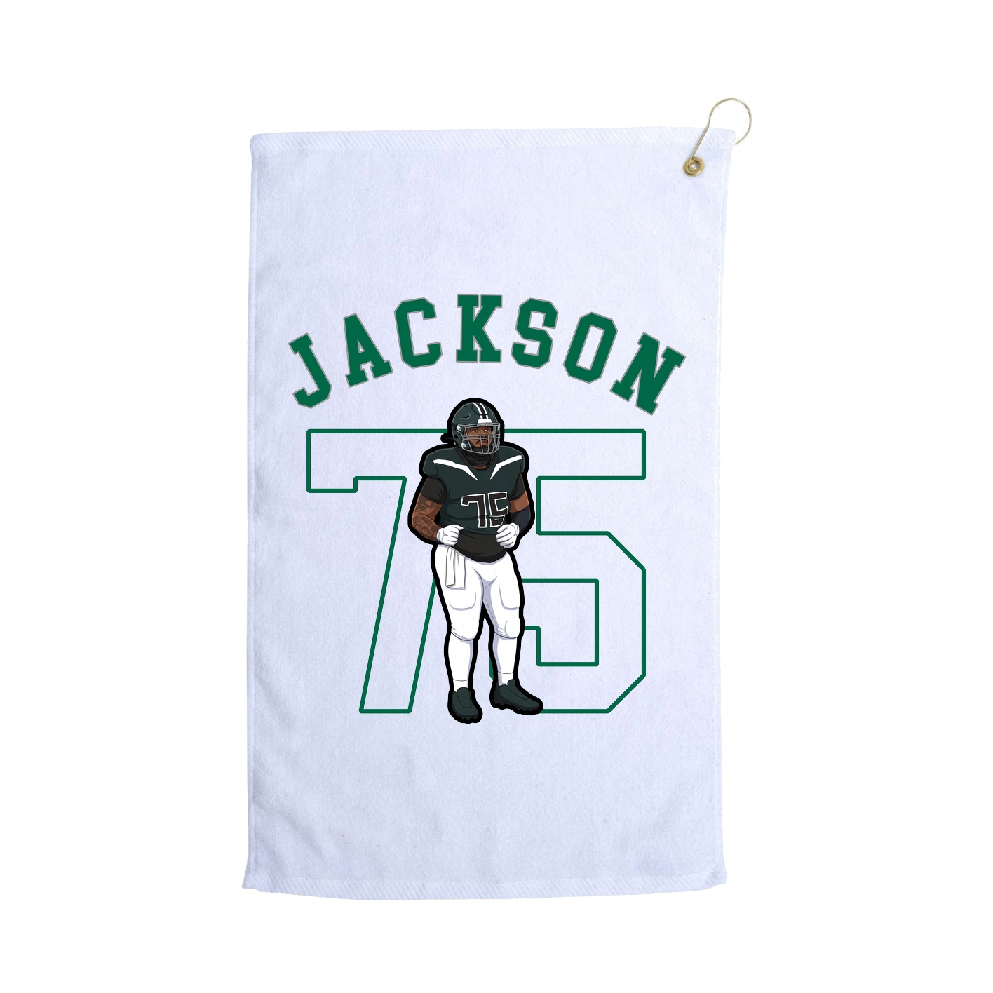 Golf Towel — Shirsey Arch in White