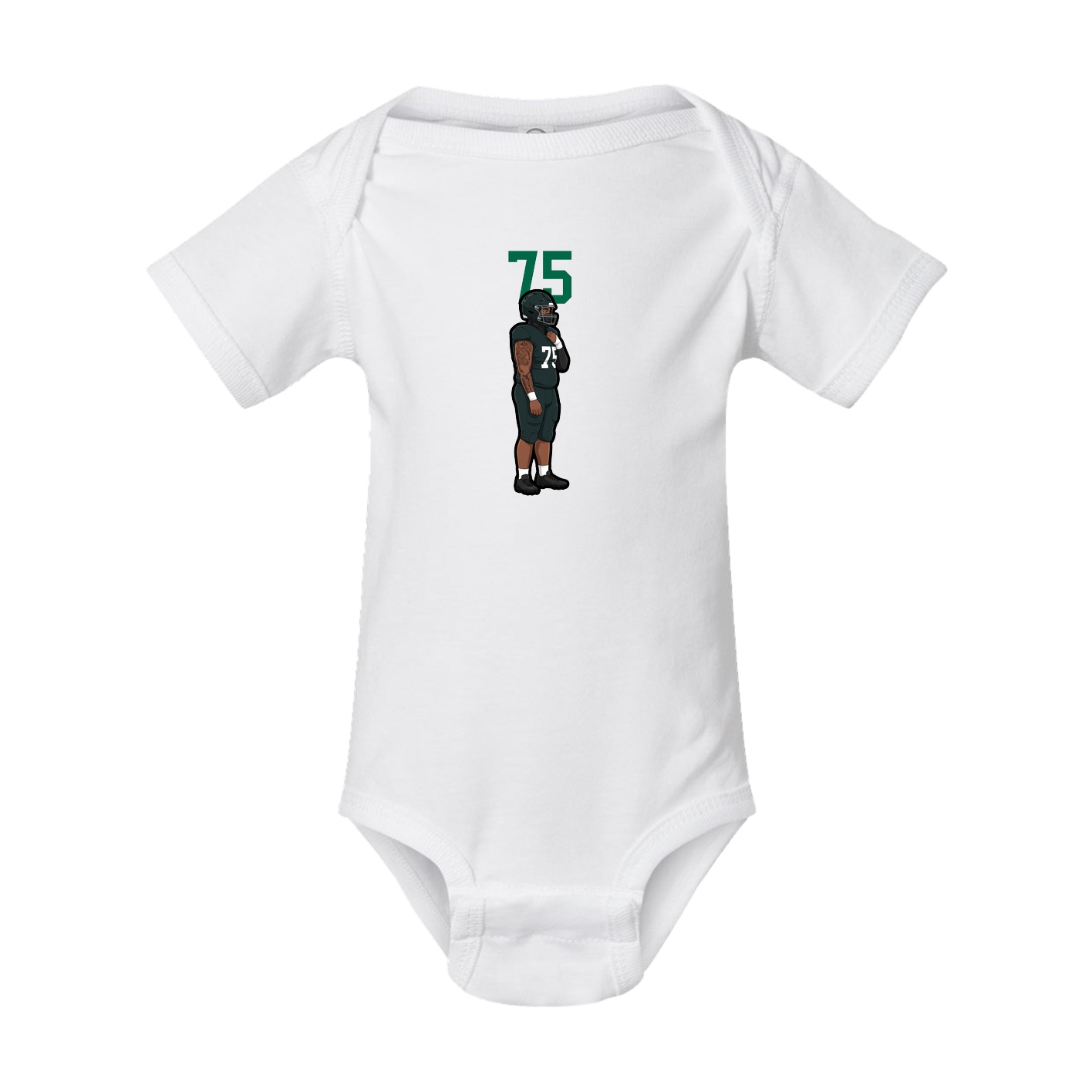 Baby Onesie — Number Top in White