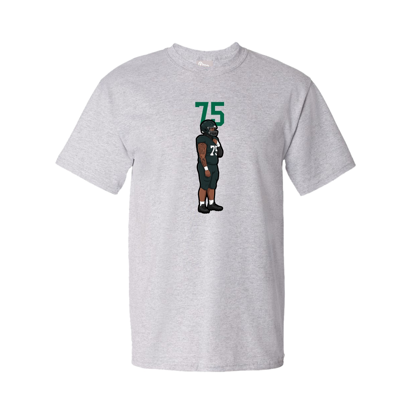 Youth Tee — Number Top in Grey