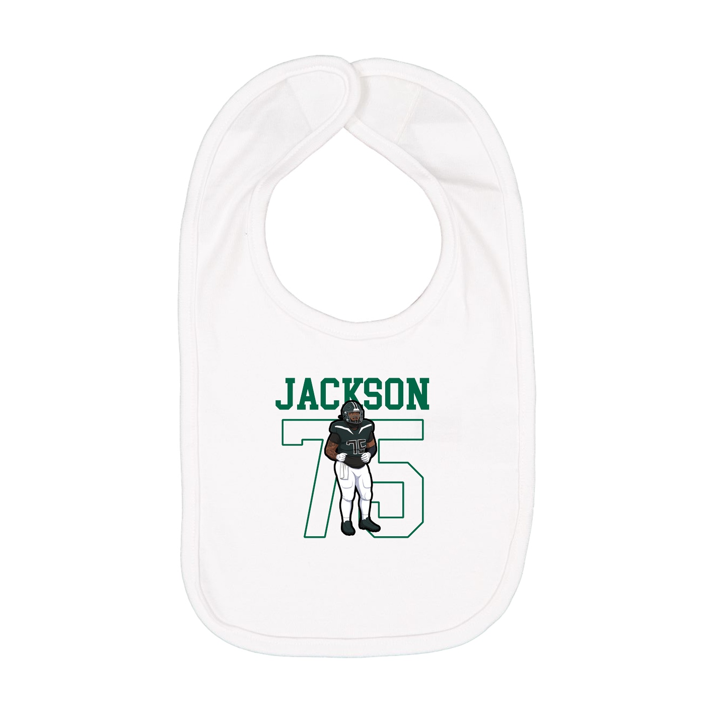 Infant Bib — Shirsey in White