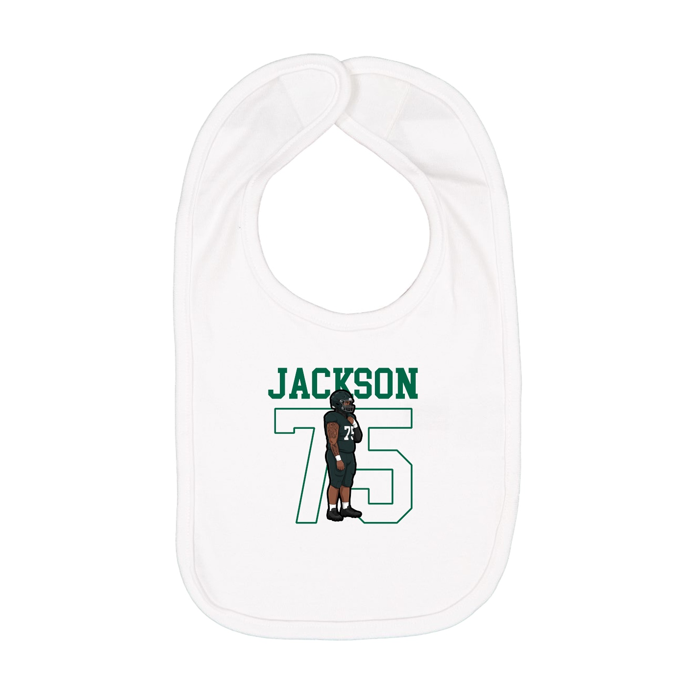 Infant Bib — Shirsey in White