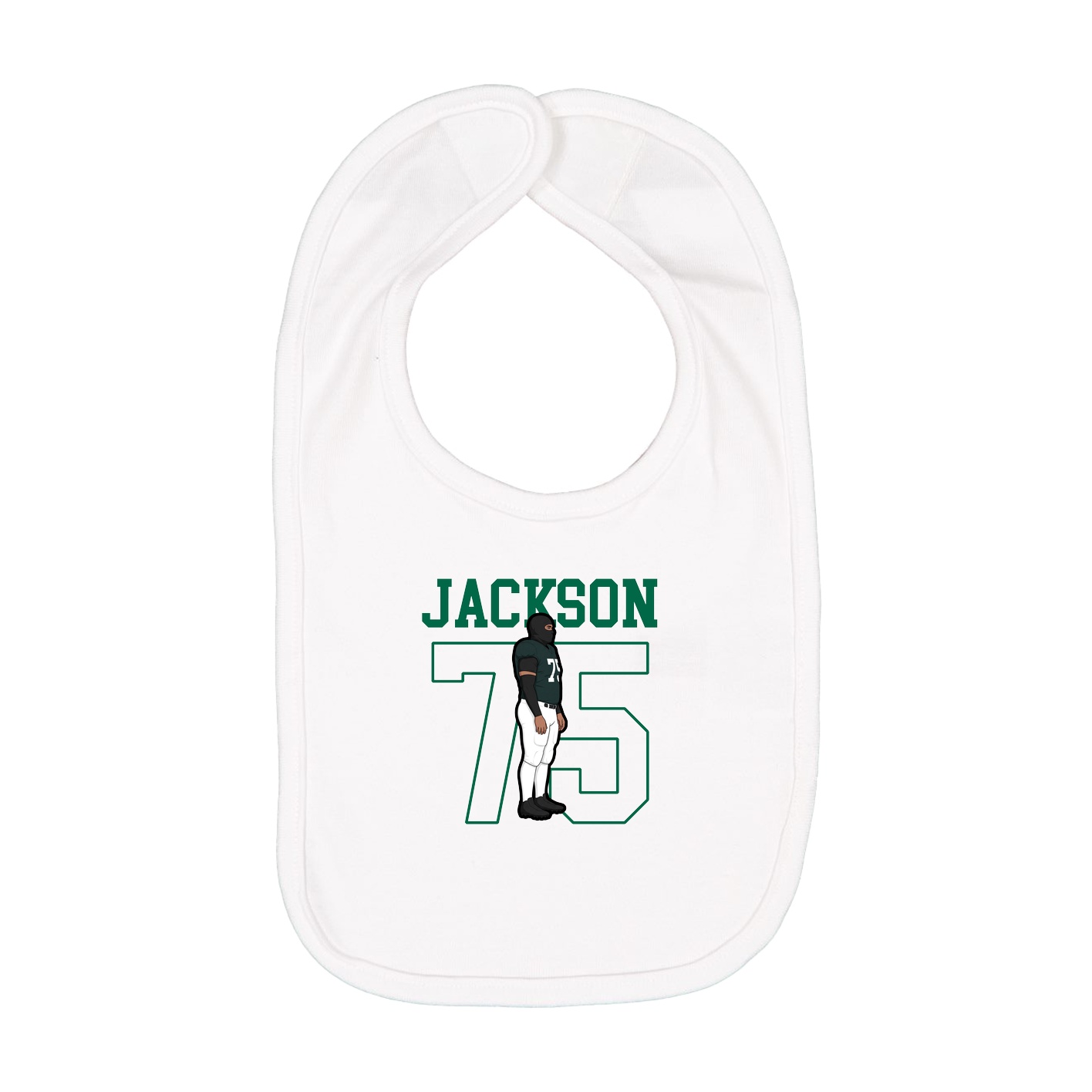 Infant Bib — Shirsey in White