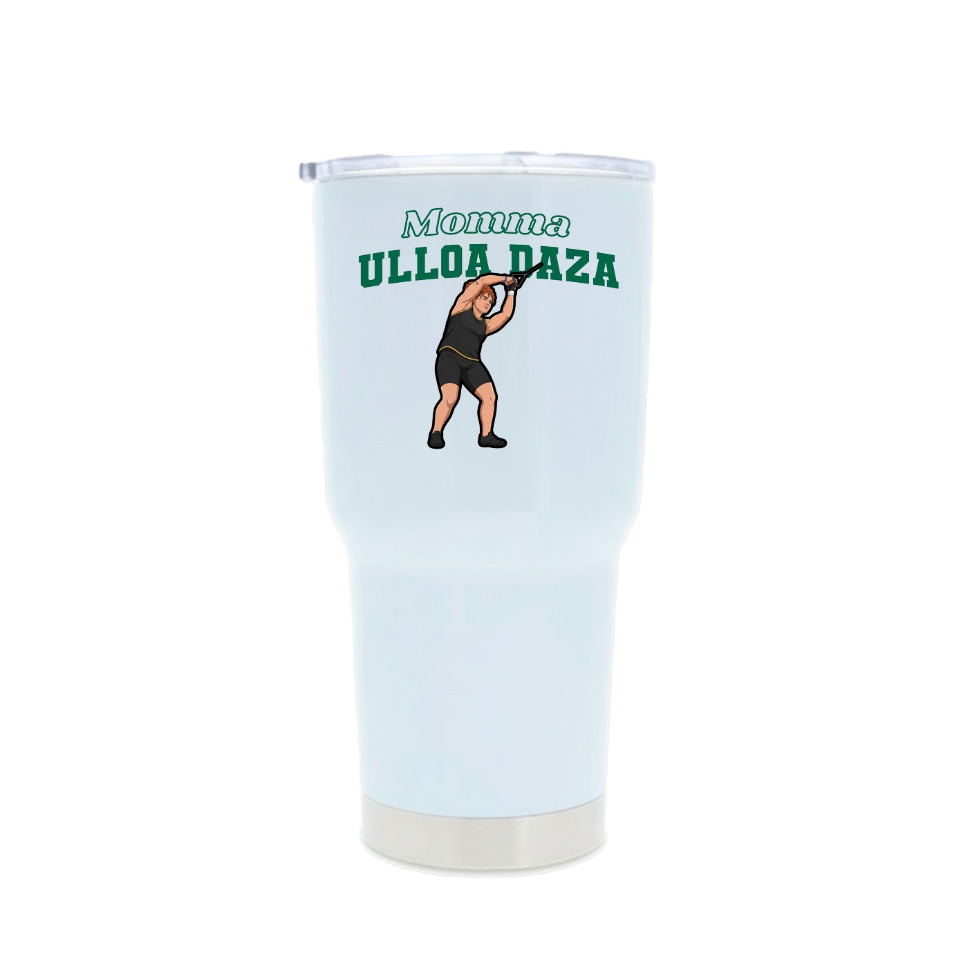 30oz Stainless Steel Tumbler — Mothers Day Block in White