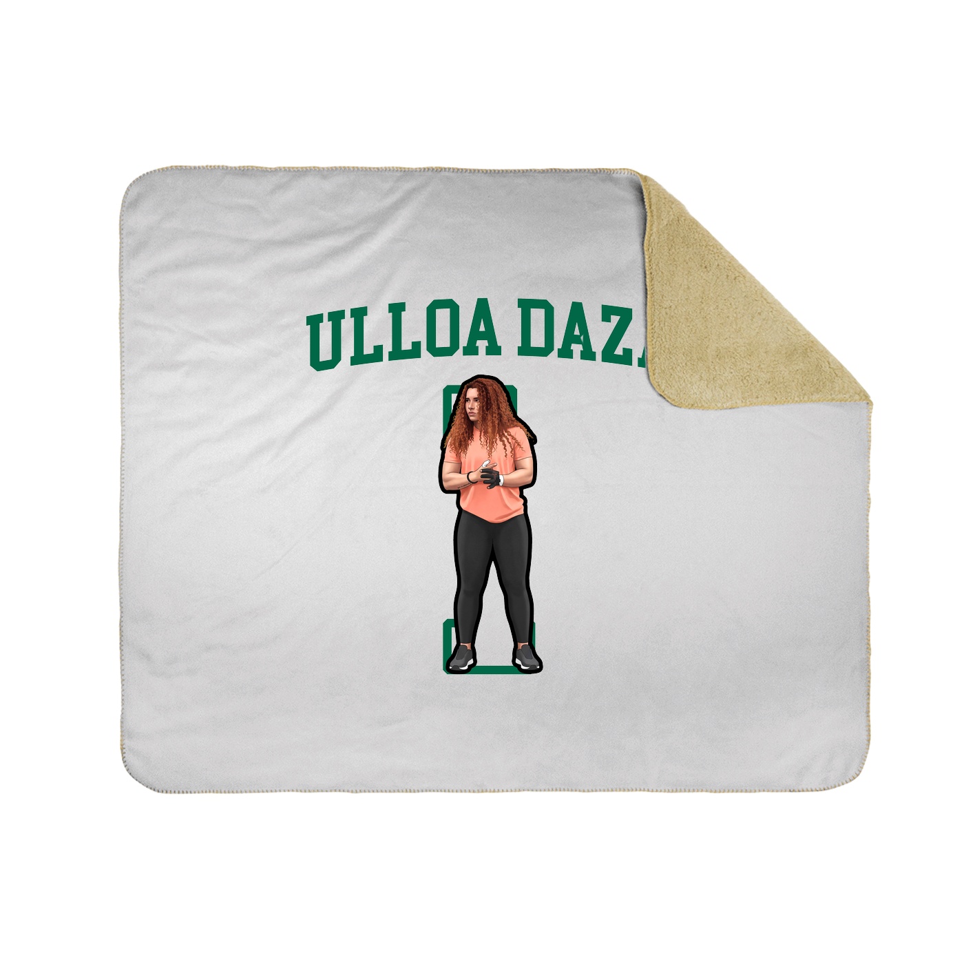 Throw Blanket — Shirsey in White