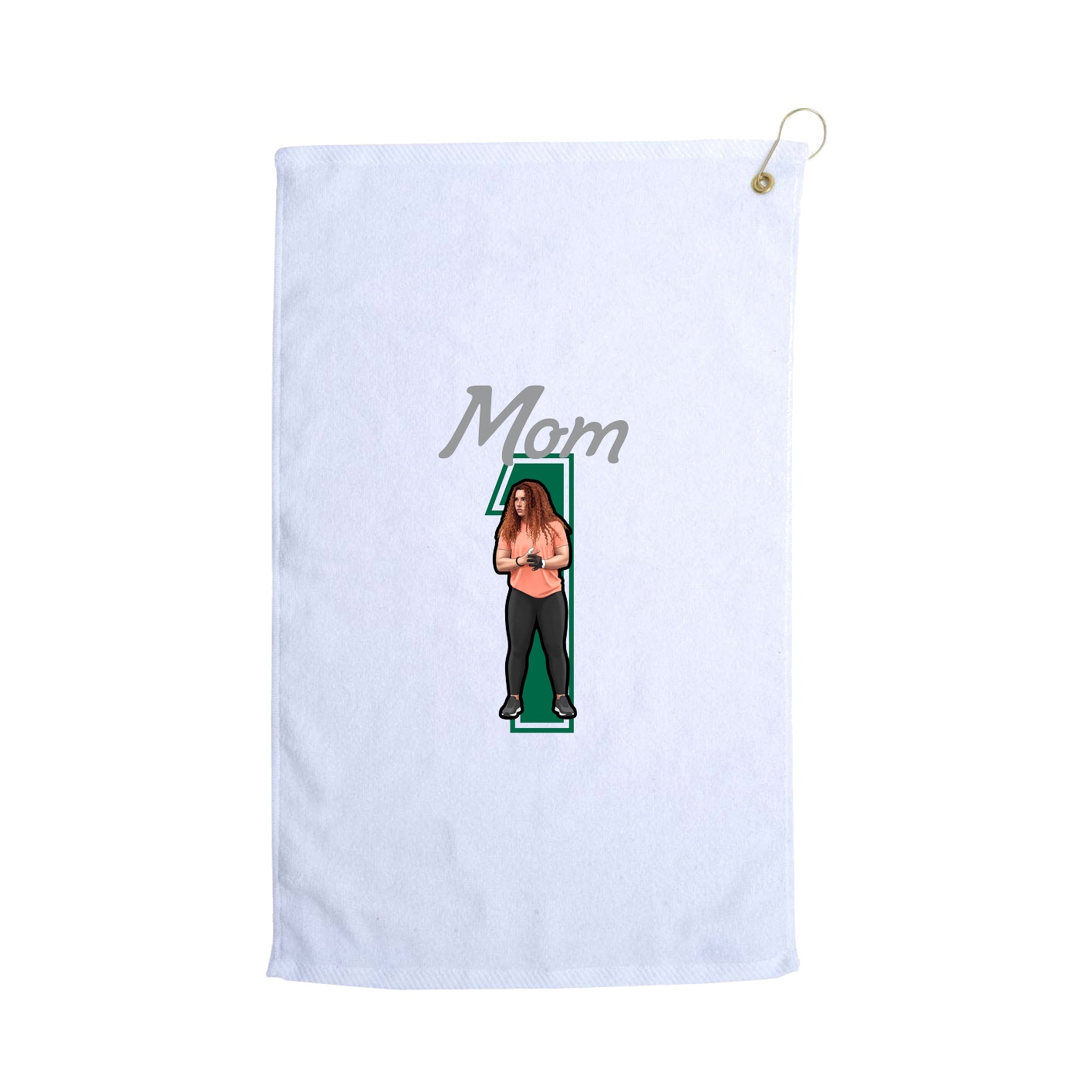 Golf Towel — Mothers Day Shirsey in White