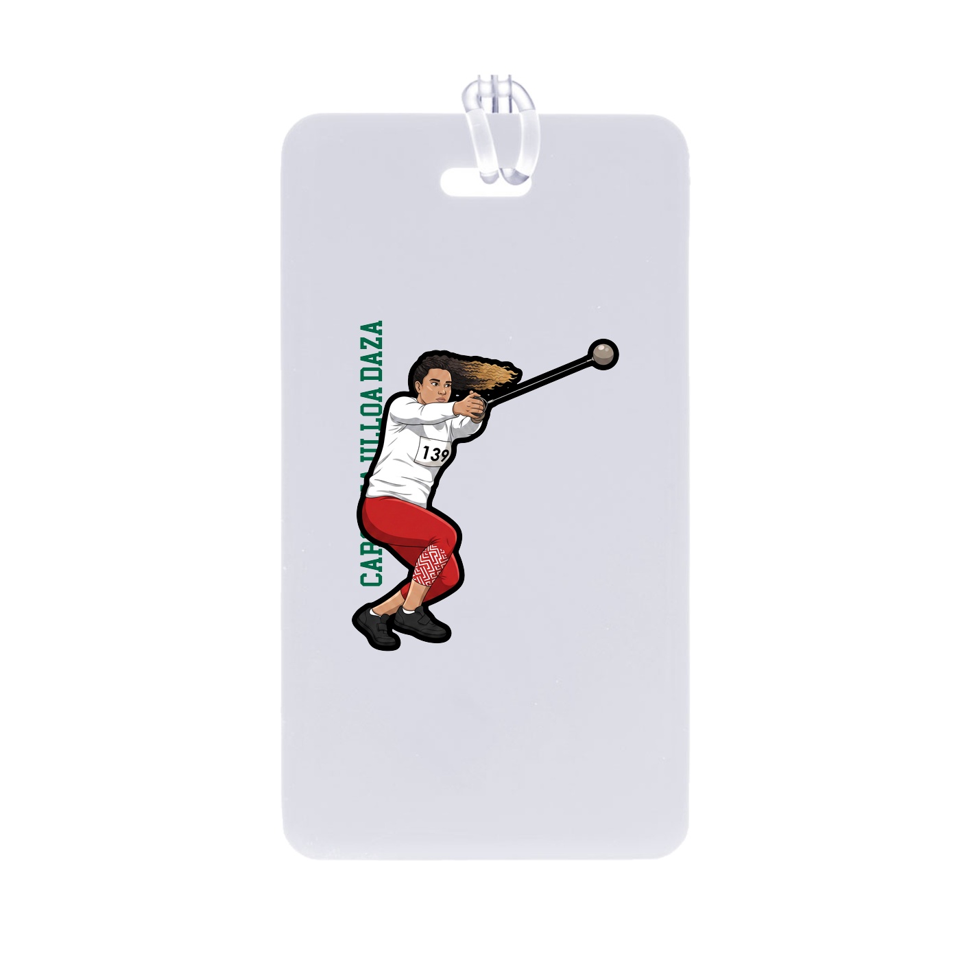 Bag Tag — Name Vertical in Classic