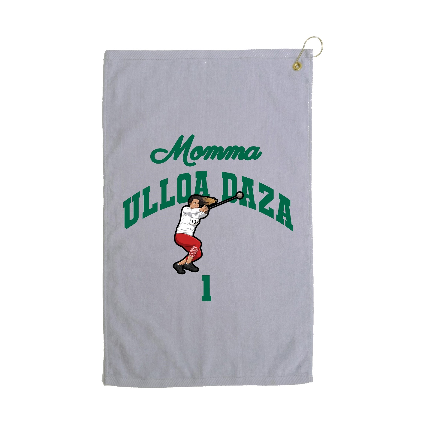 Golf Towel — Mothers Day Arch in Grey