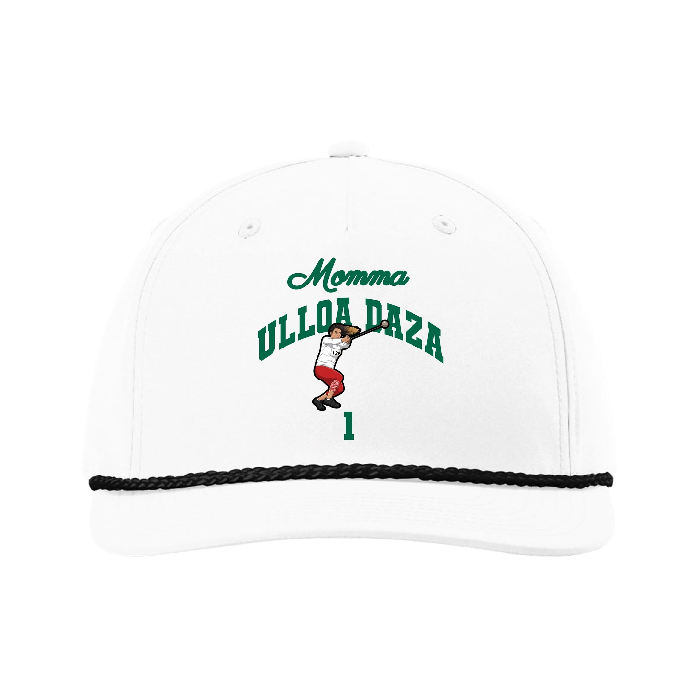 Five-Panel Classic Rope Cap — Mothers Day Arch in White