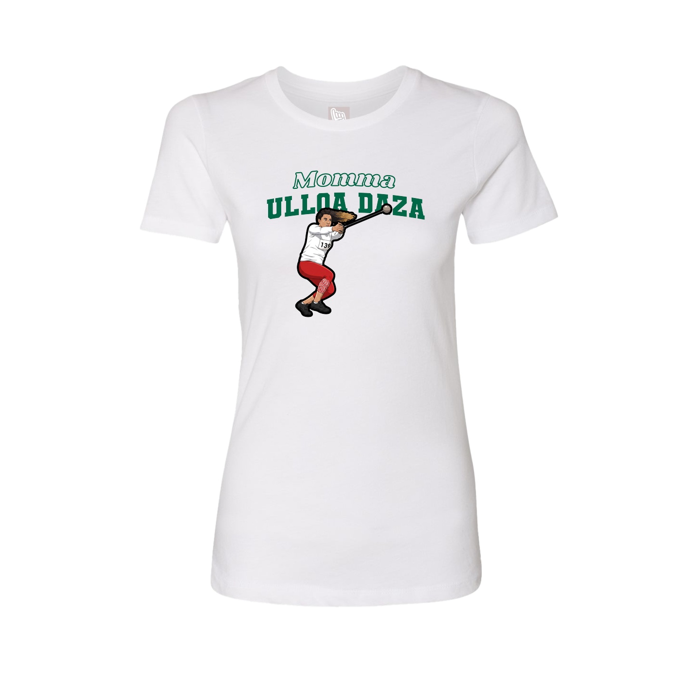 Womens Tee — Mothers Day Block in White