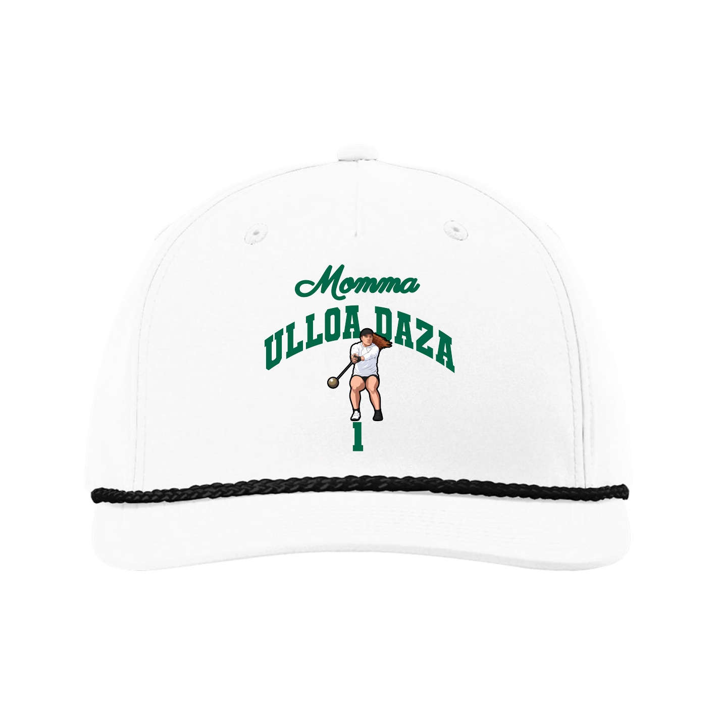 Five-Panel Classic Rope Cap — Mothers Day Arch in White