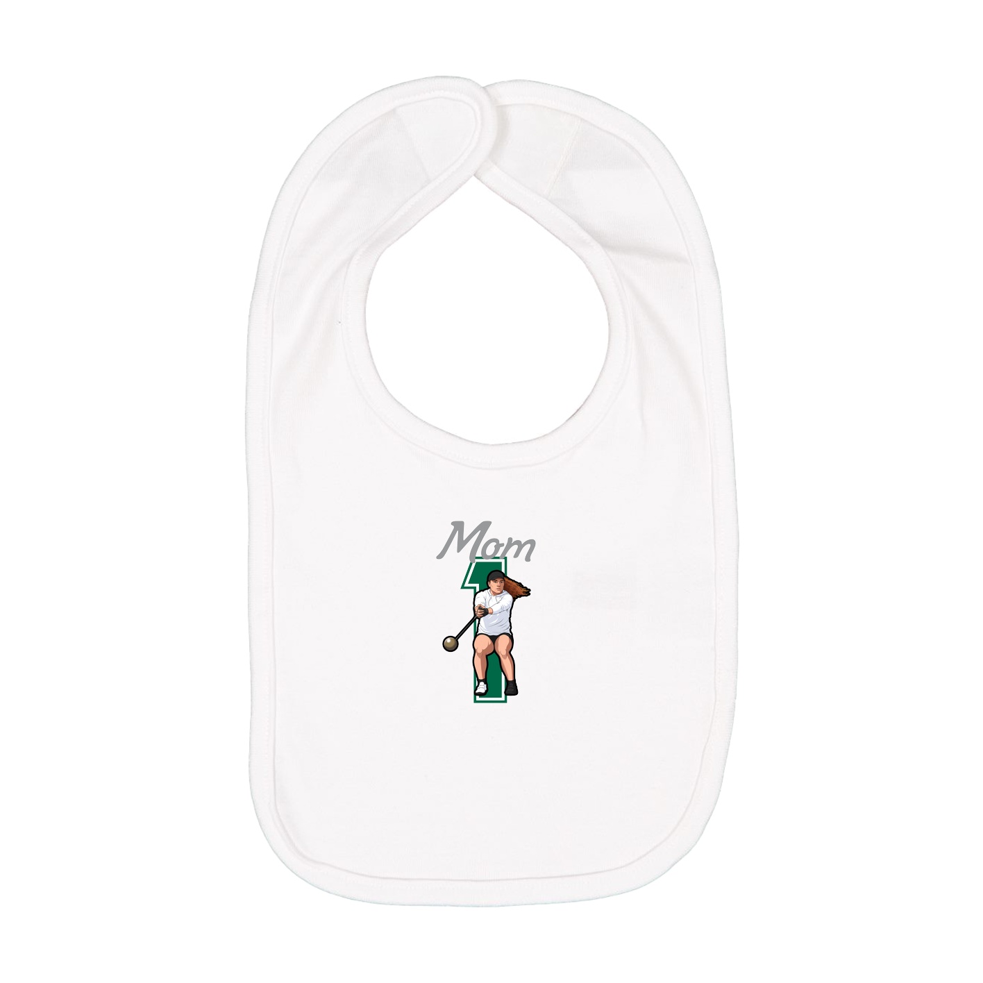 Infant Bib — Mothers Day Shirsey in White