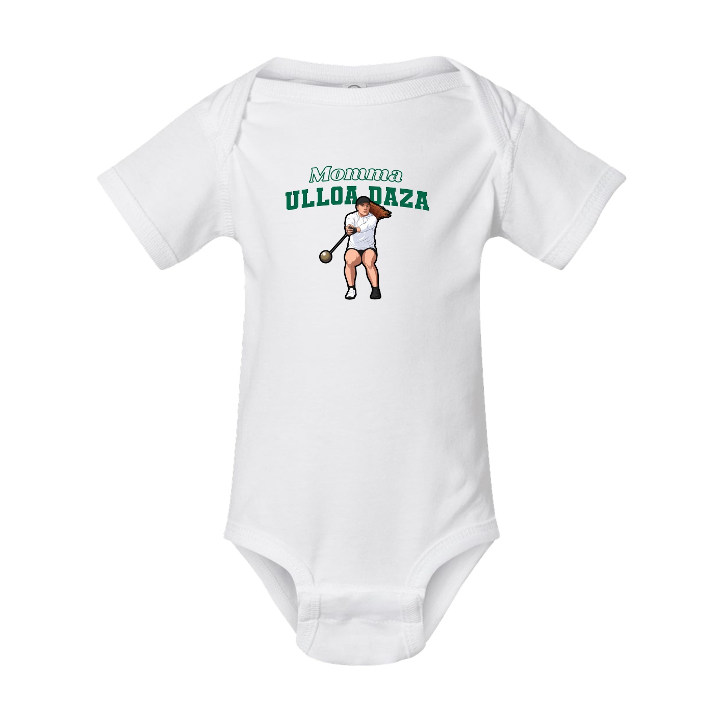 Baby Onesie — Mothers Day Block in White