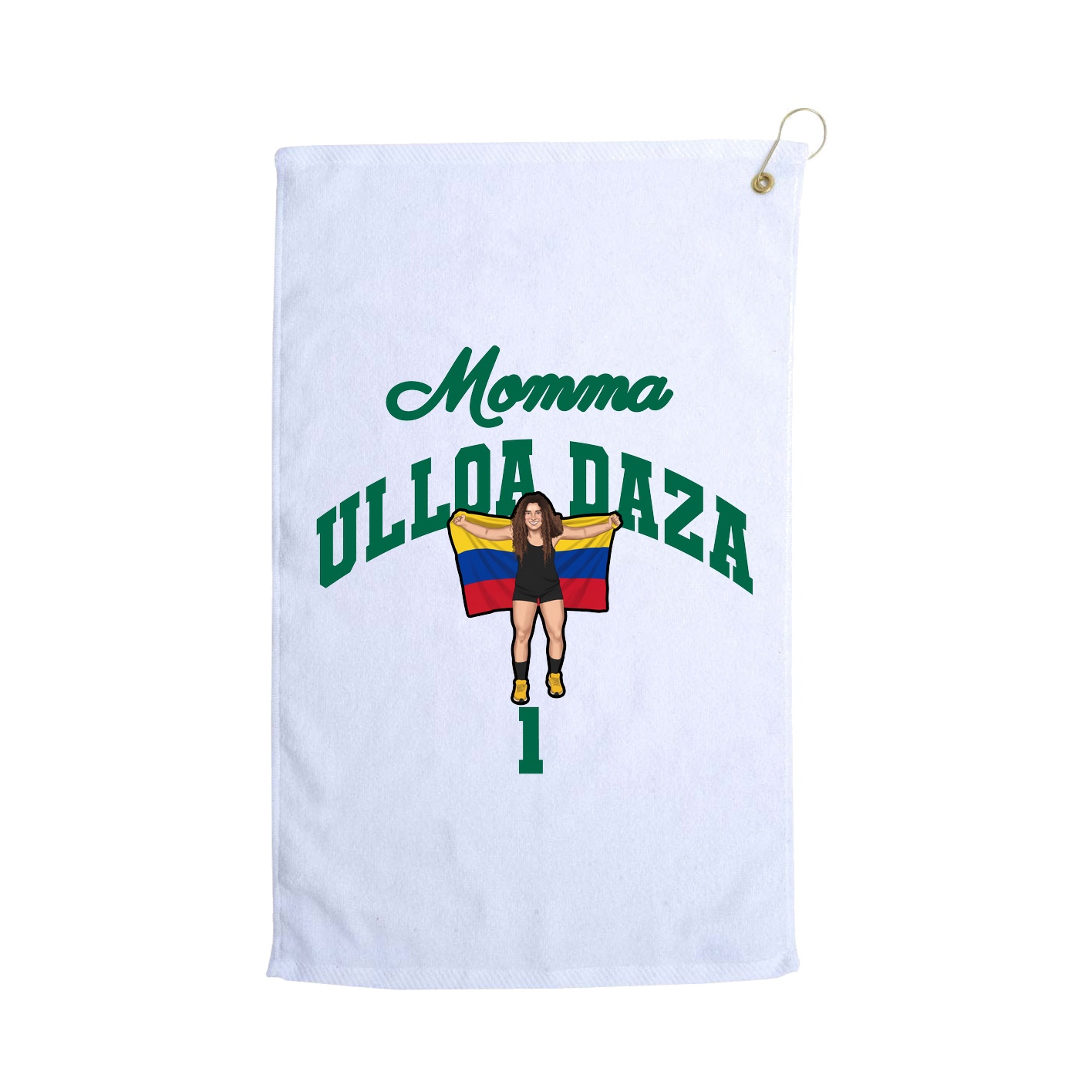 Golf Towel — Mothers Day Arch in White
