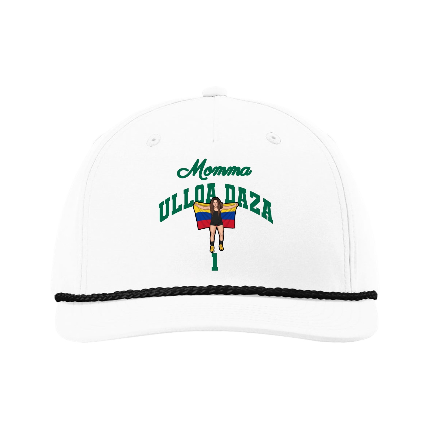 Five-Panel Classic Rope Cap — Mothers Day Arch in White