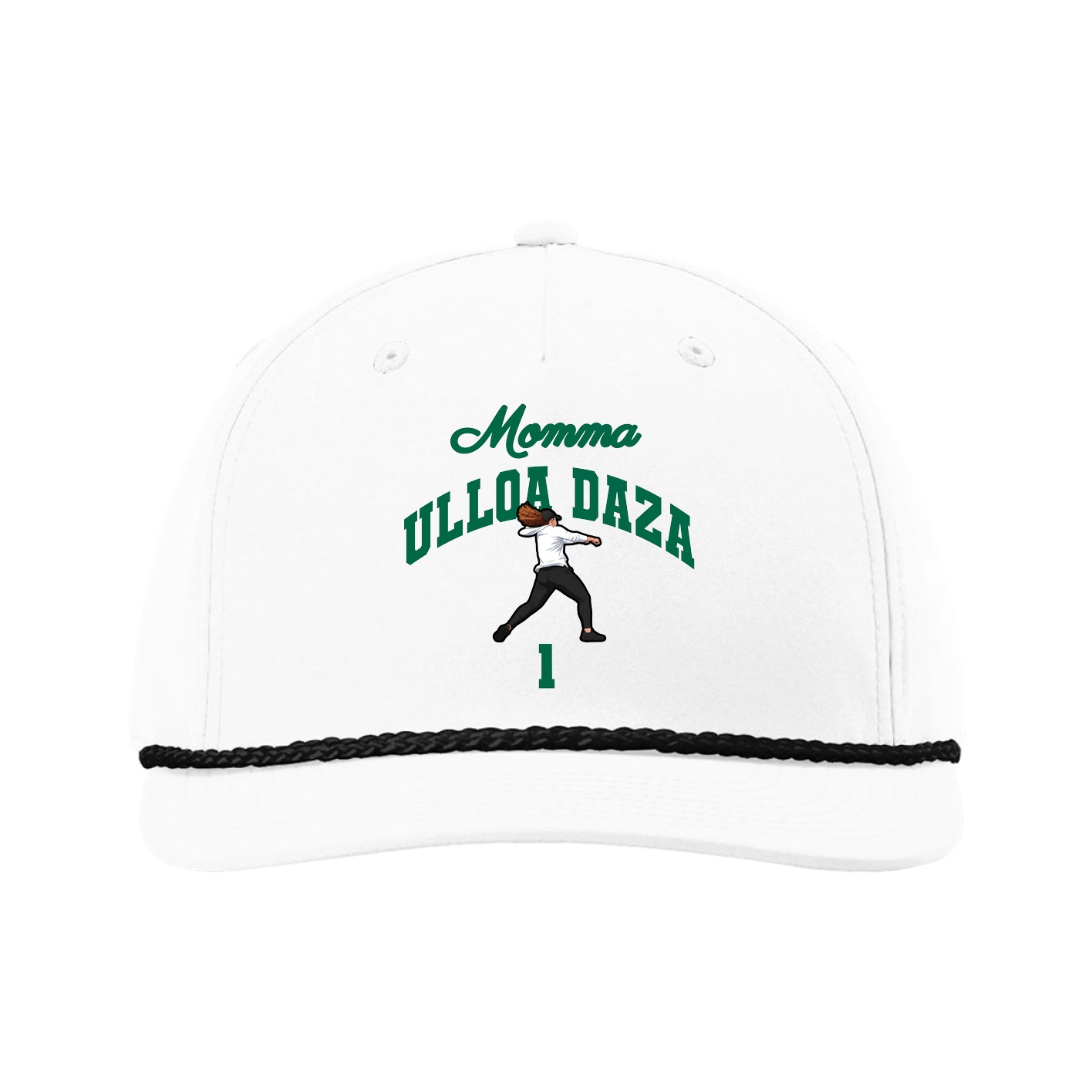Five-Panel Classic Rope Cap — Mothers Day Arch in White