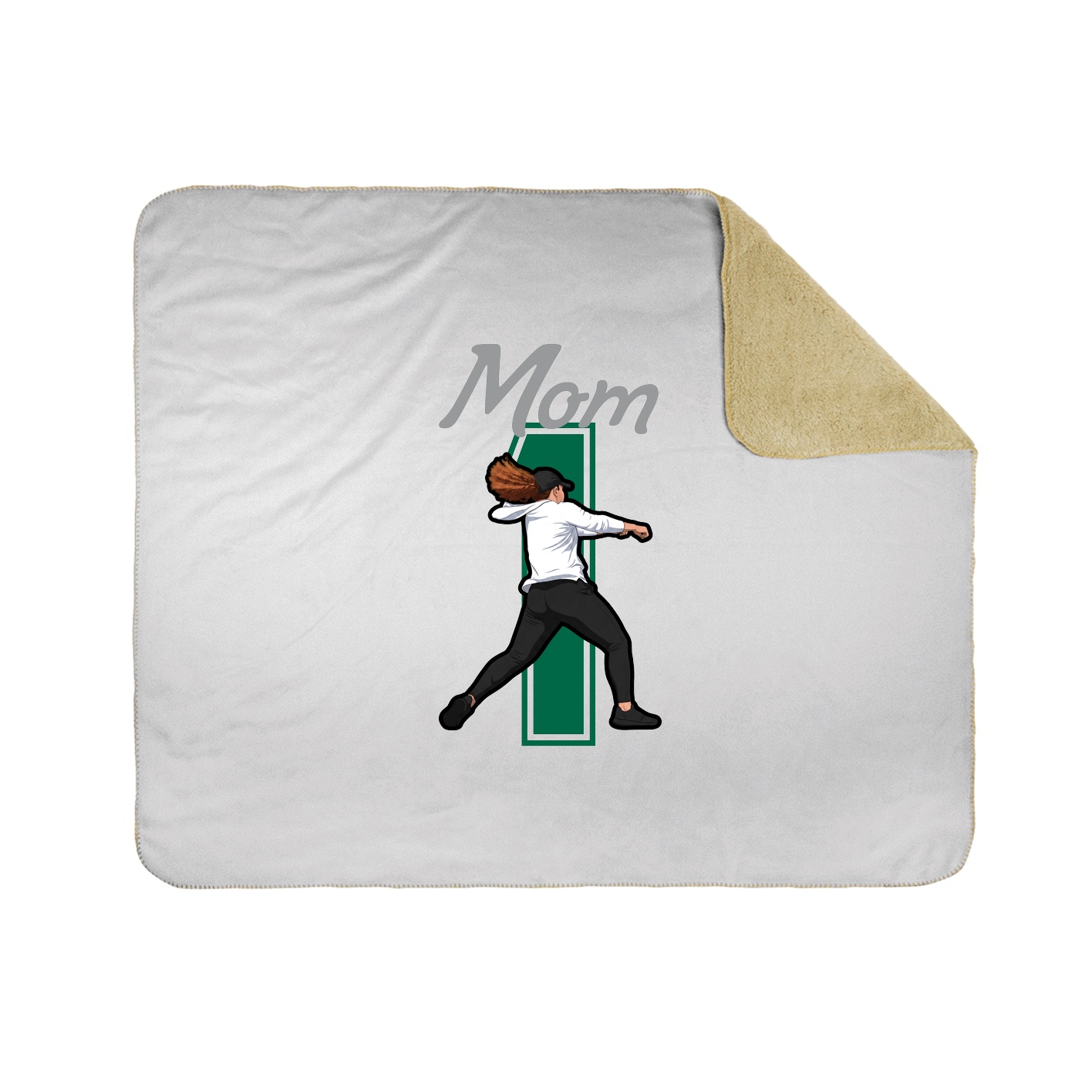 Throw Blanket — Mothers Day Shirsey in White