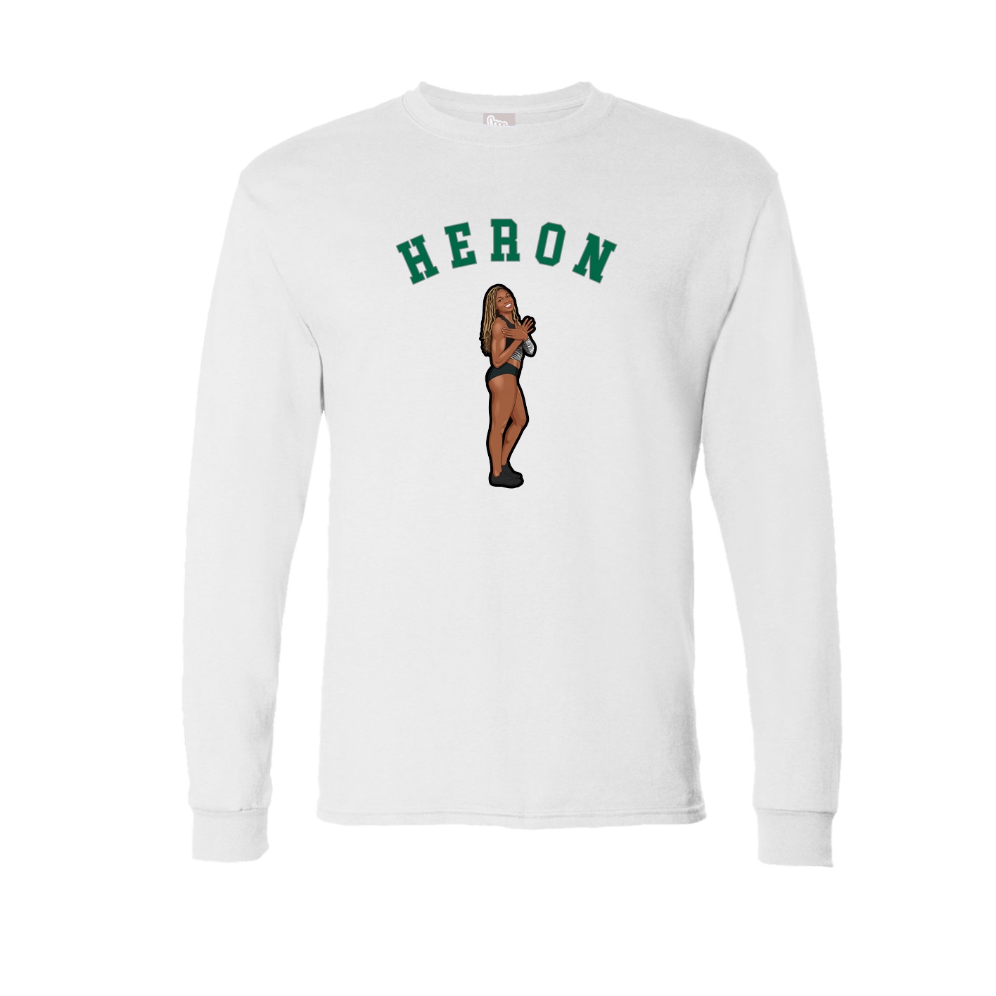 Long Sleeve Tee — Shirsey Arch in White