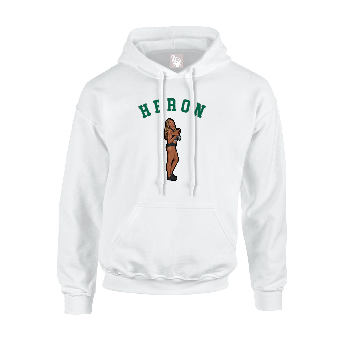 Hoodie — Shirsey Arch in White