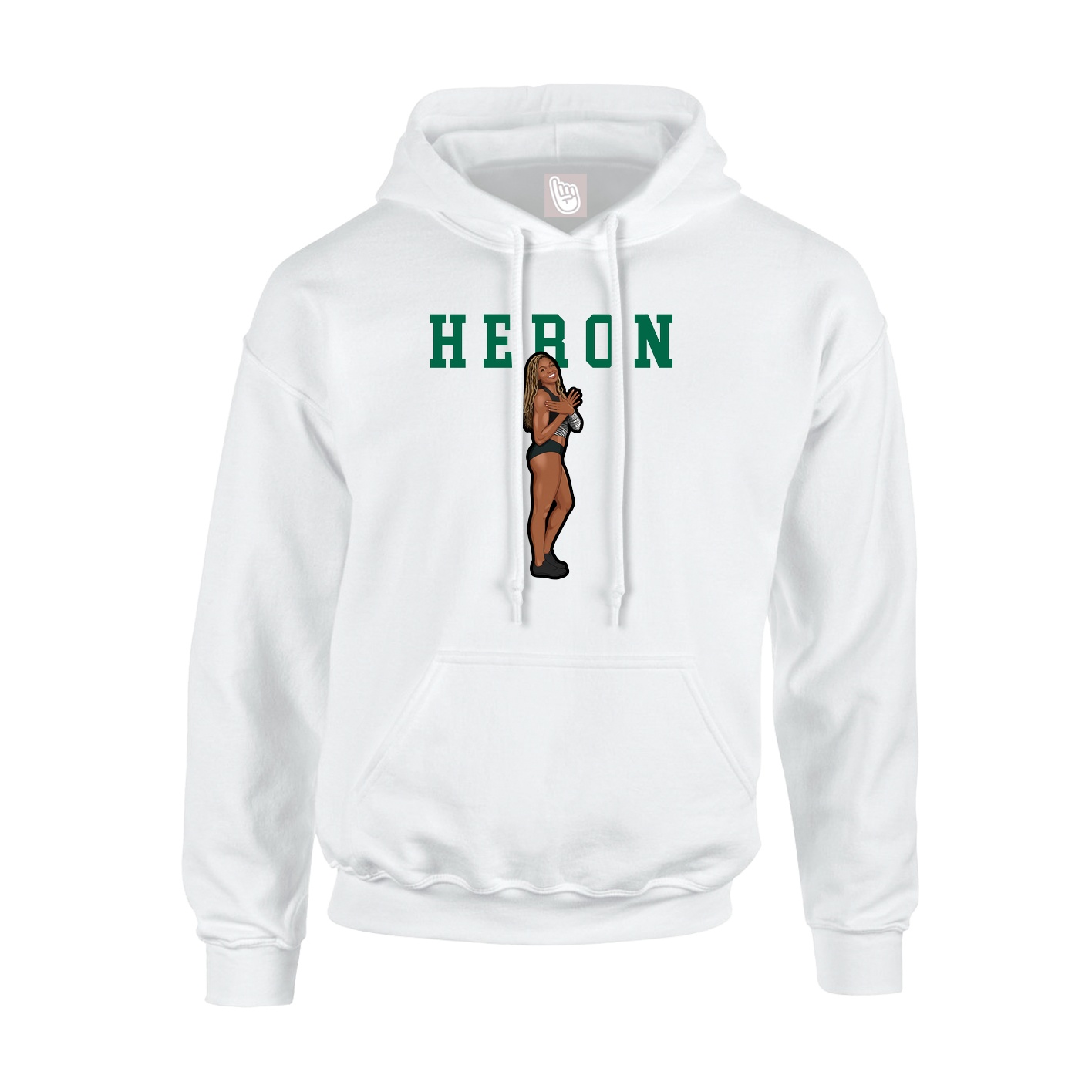Hoodie — Shirsey in White