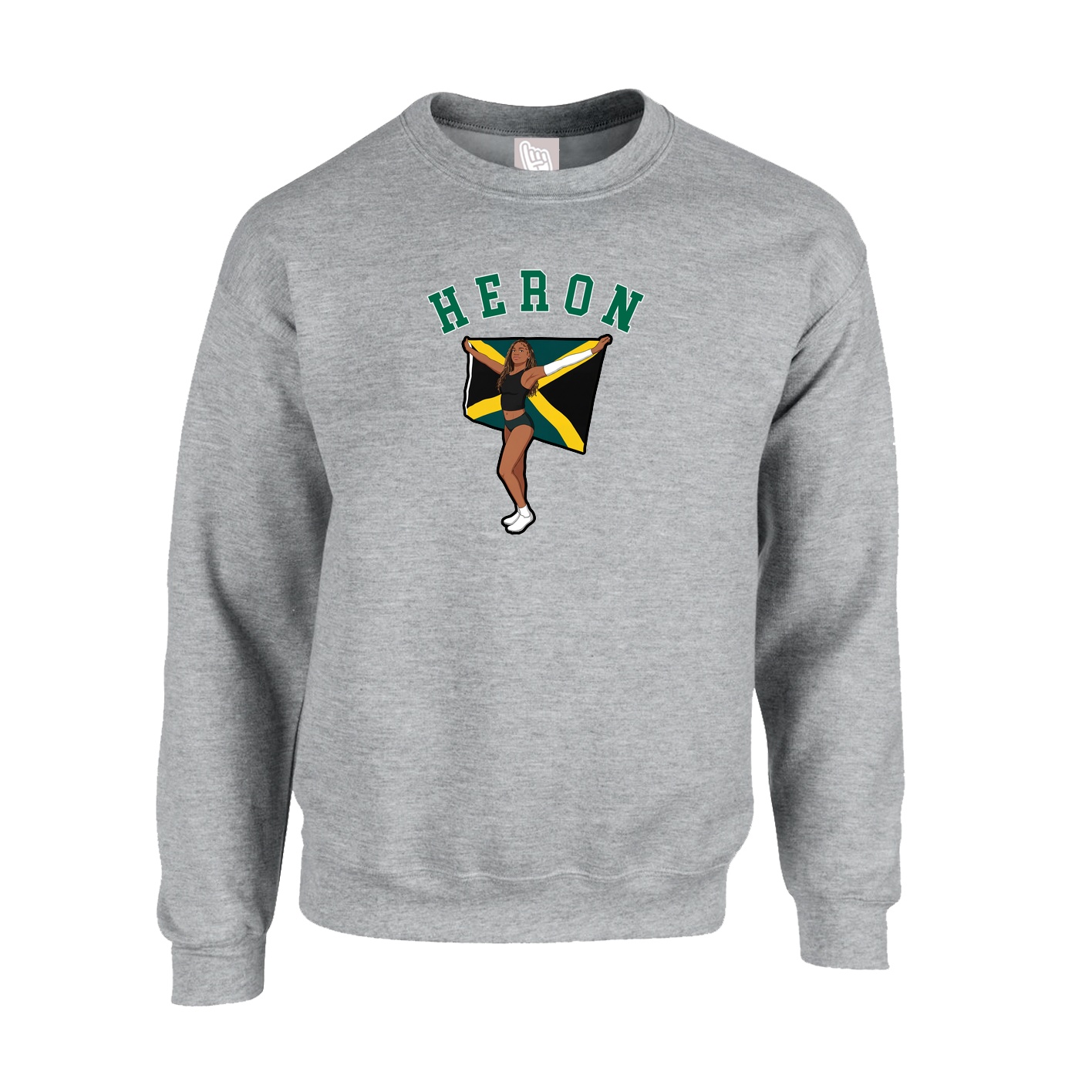 Fleece Crew — Shirsey Arch in Grey