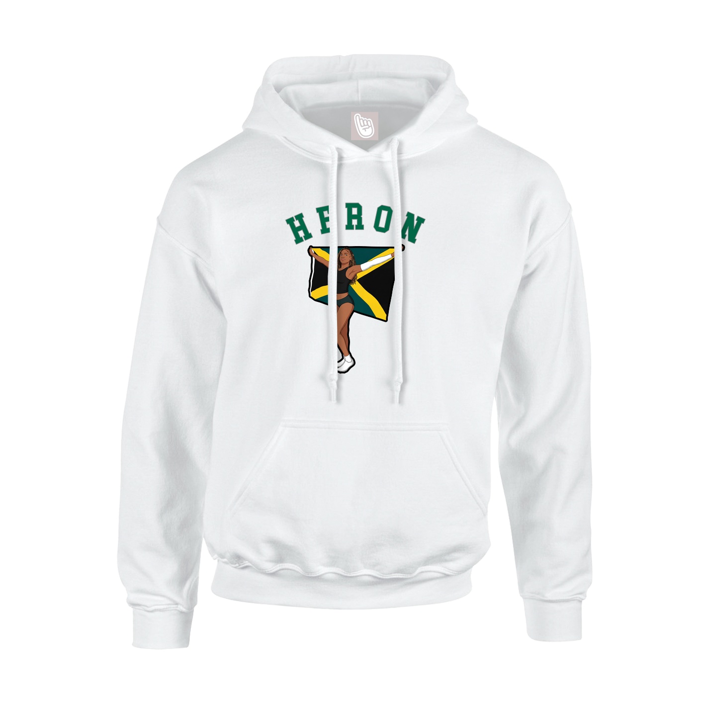 Youth Hoodie — Shirsey Arch in White