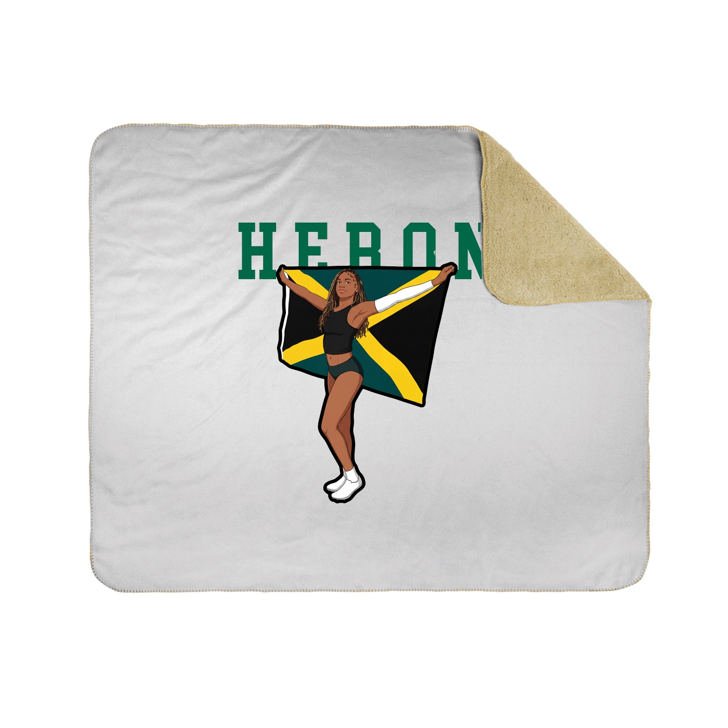 Throw Blanket — Shirsey in White